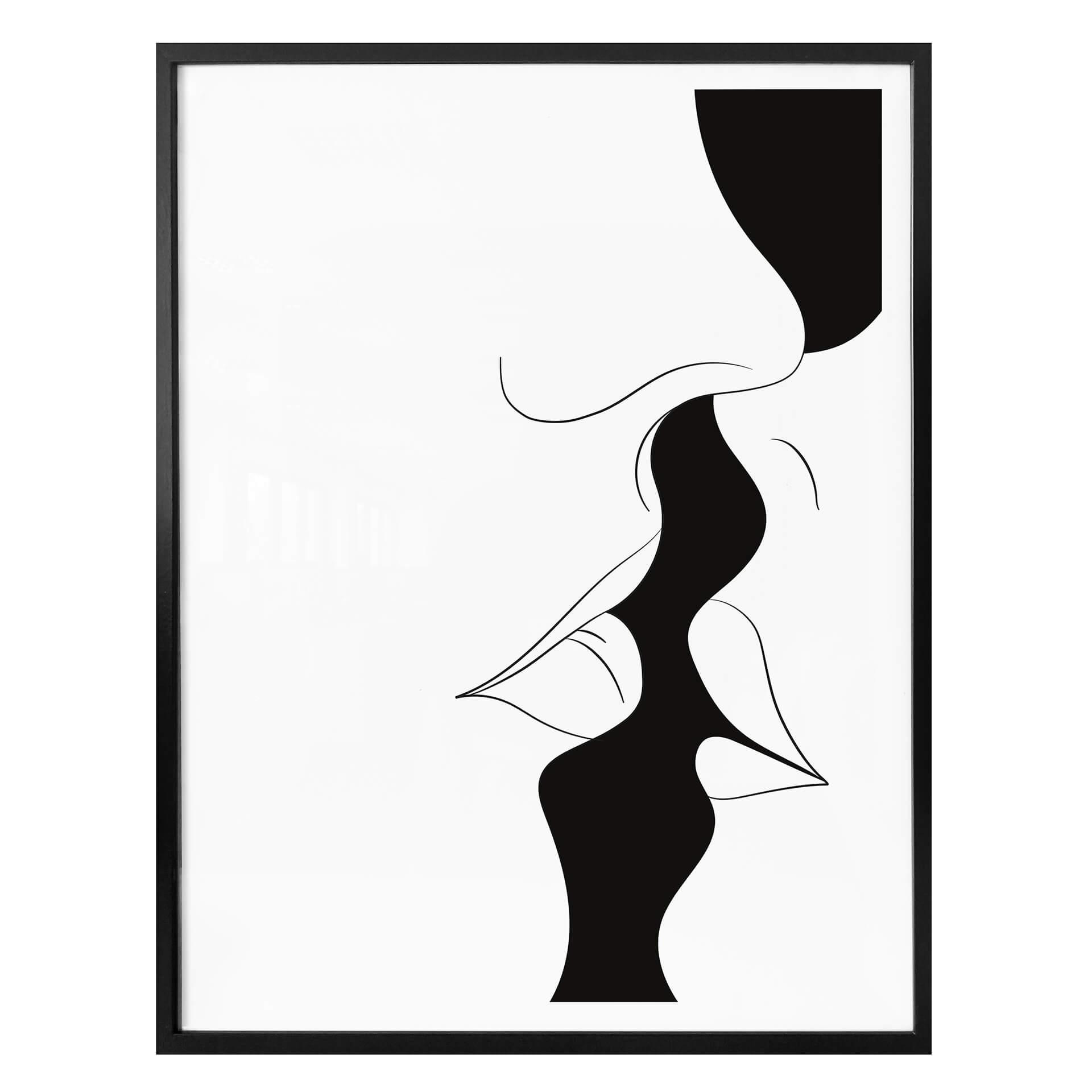 Póster de Creadores Nórdicos - Beso blanco