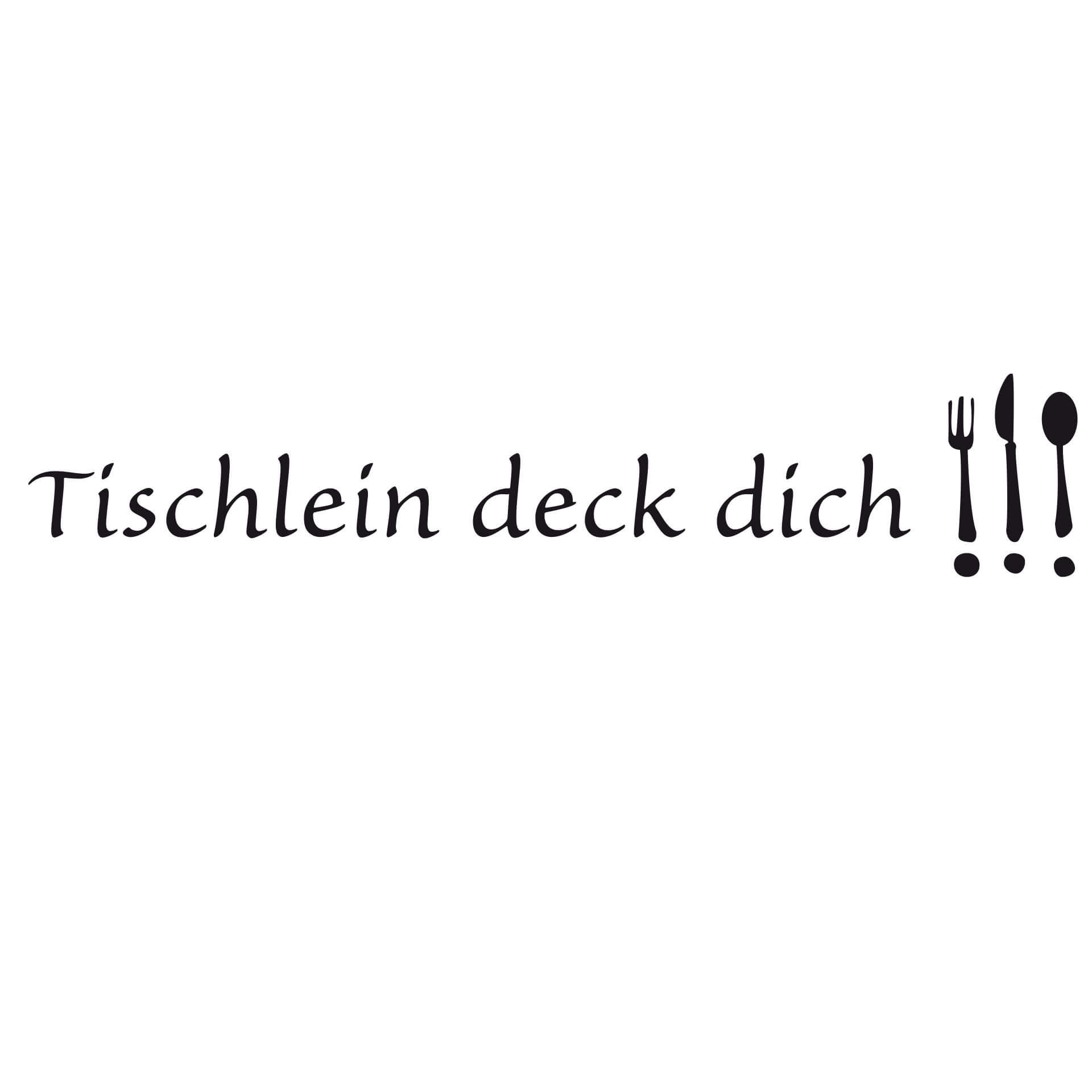Wandtattoo Tischlein deck dich