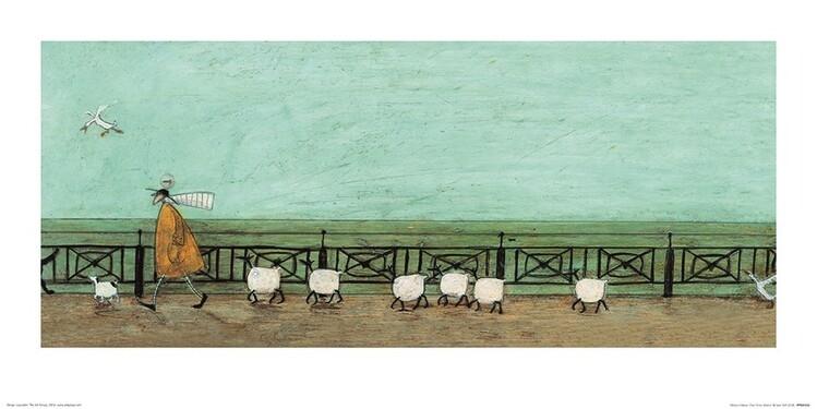 Plakat Sam Toft - Moses Follows That Picnic Basket kunsttryk, Sam Toft (60 x 30 cm)