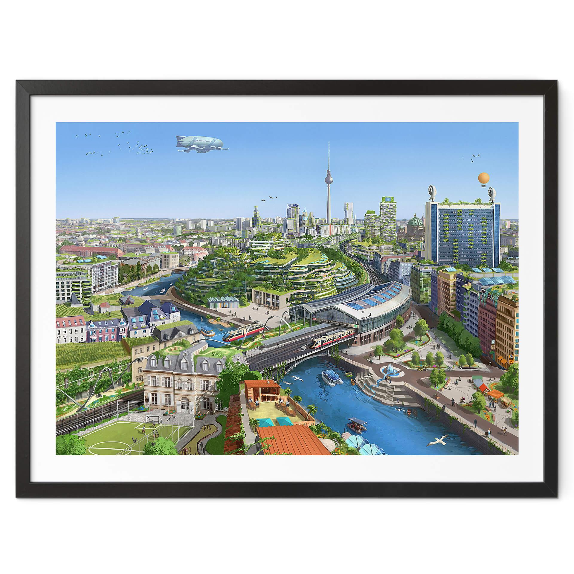 Poster aerroscape - Berlin Solarpunk