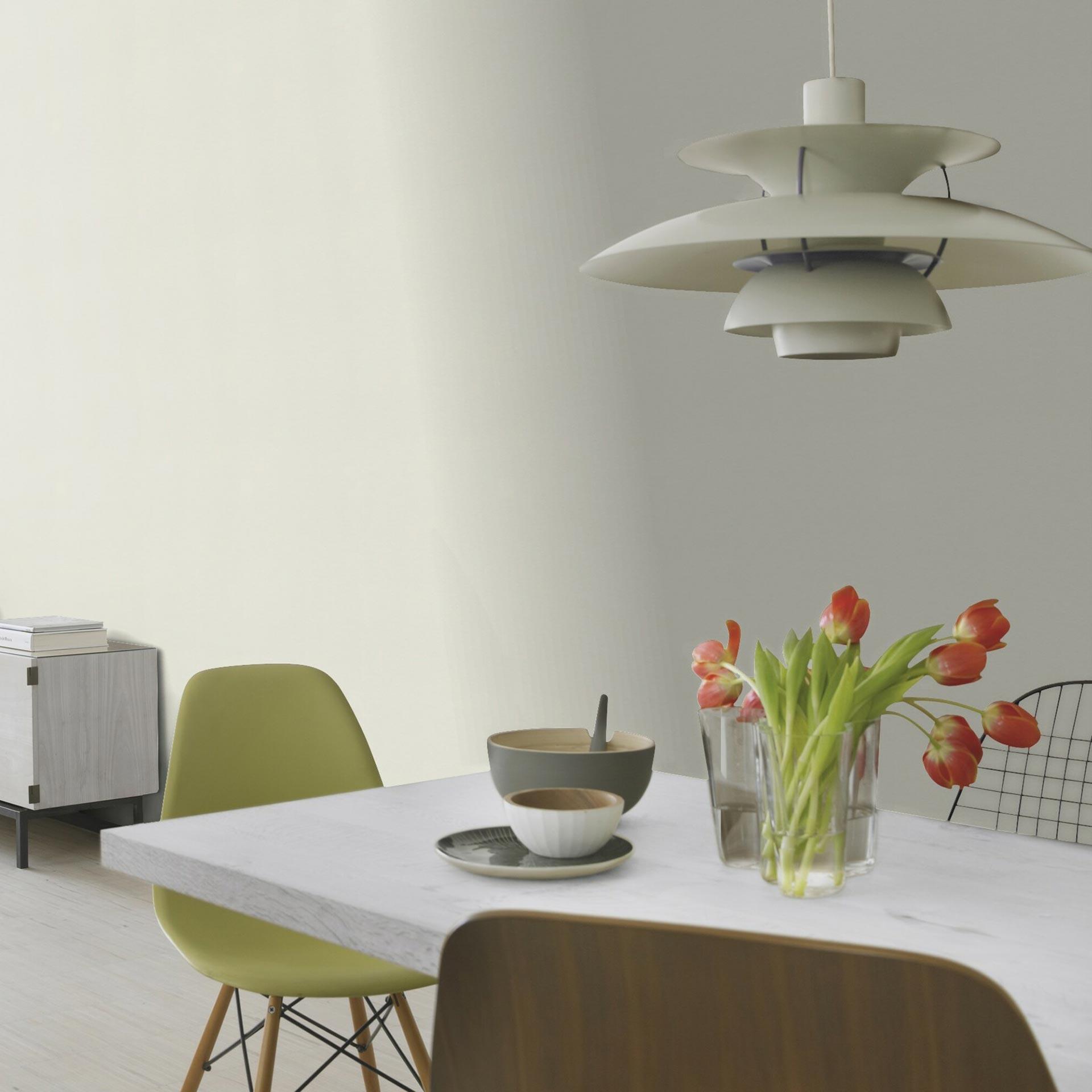 Almindeligt tapet, tekstureret non-woven tapet Bauhaus hvid