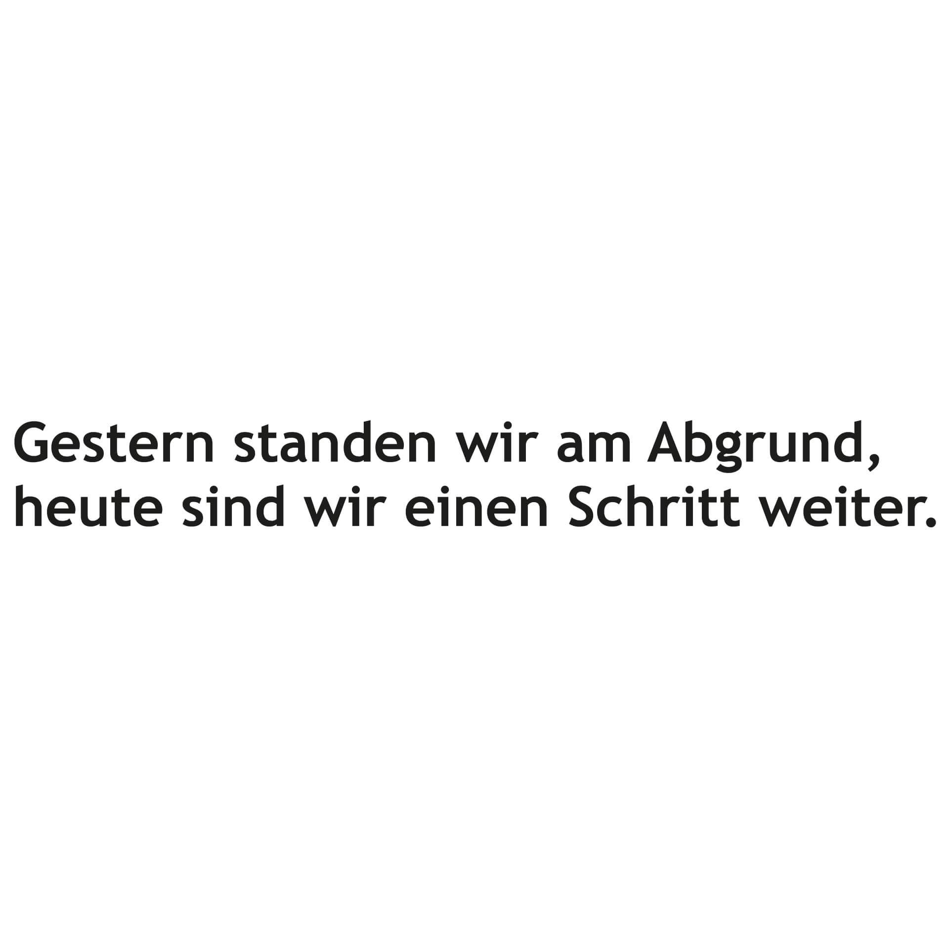 Wandtattoo Gestern standen wir...