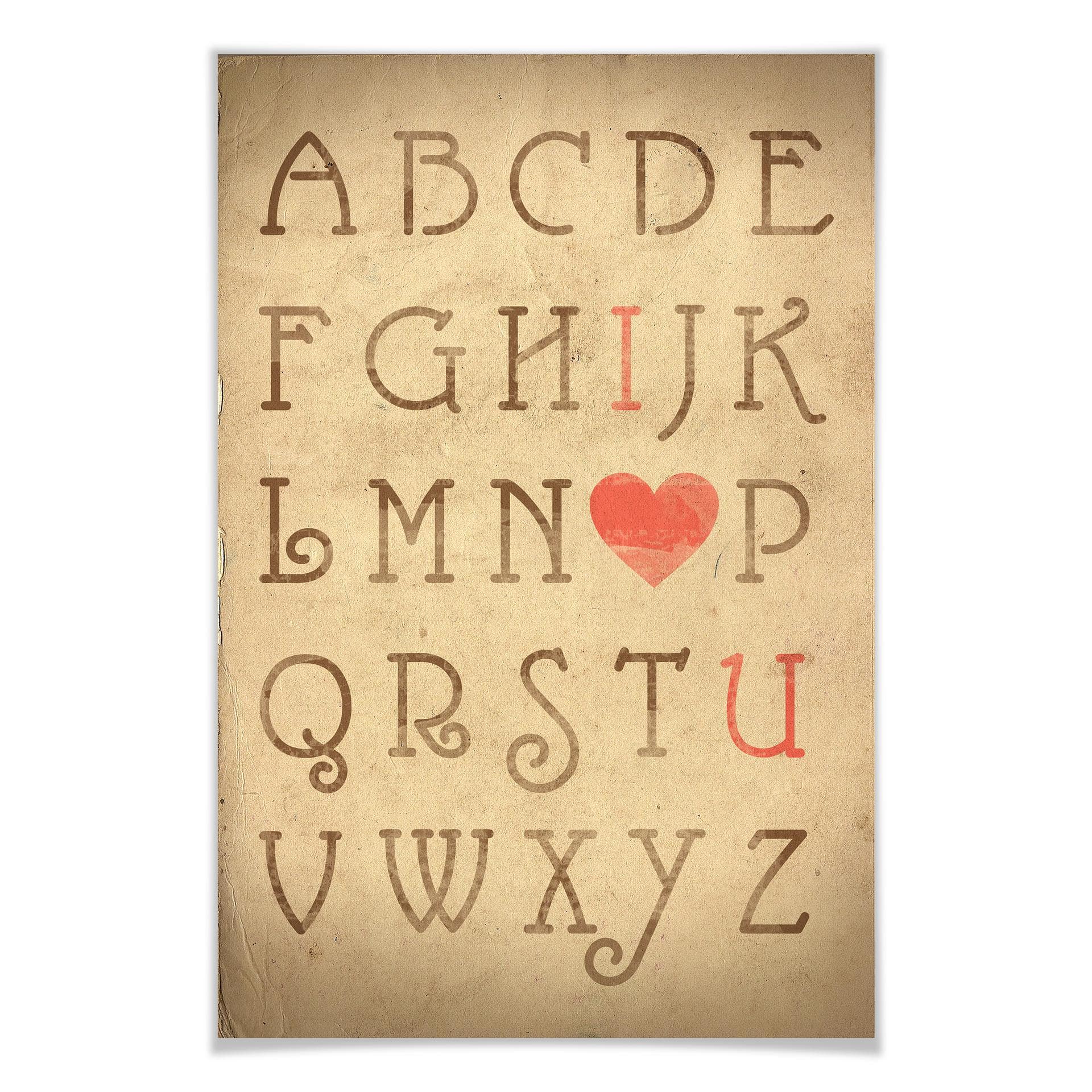 Poster - Love Alphabet