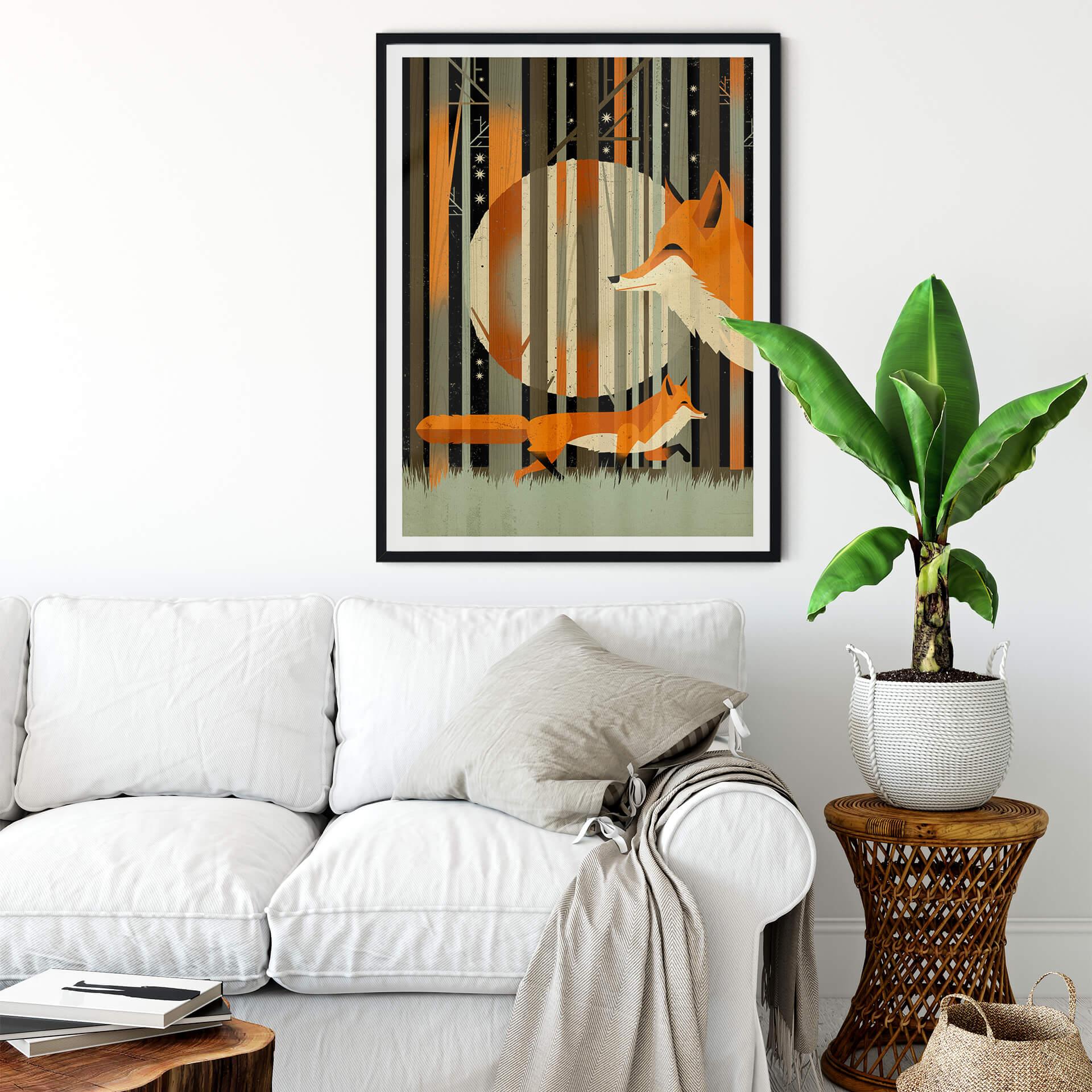Plakat Brown - Midnight Foxes