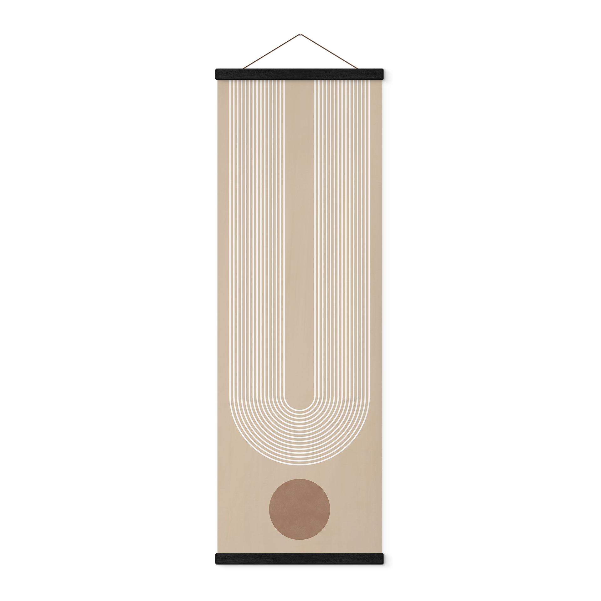 Tekstil plakat Abstrakt geometri i balance - Ristova - Panorama