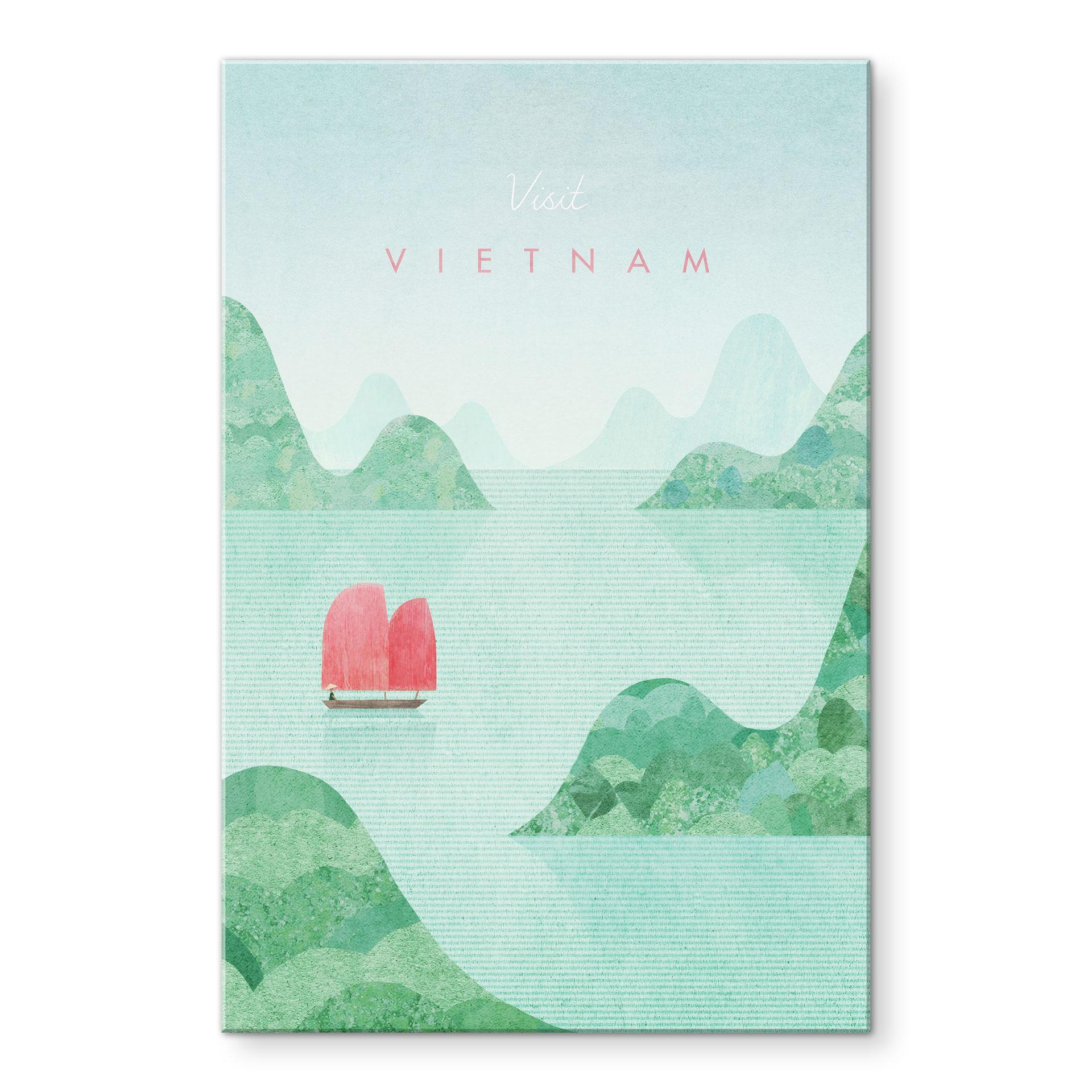 Akrylbillede Halong Bay på rejse i Vietnam - Rivers