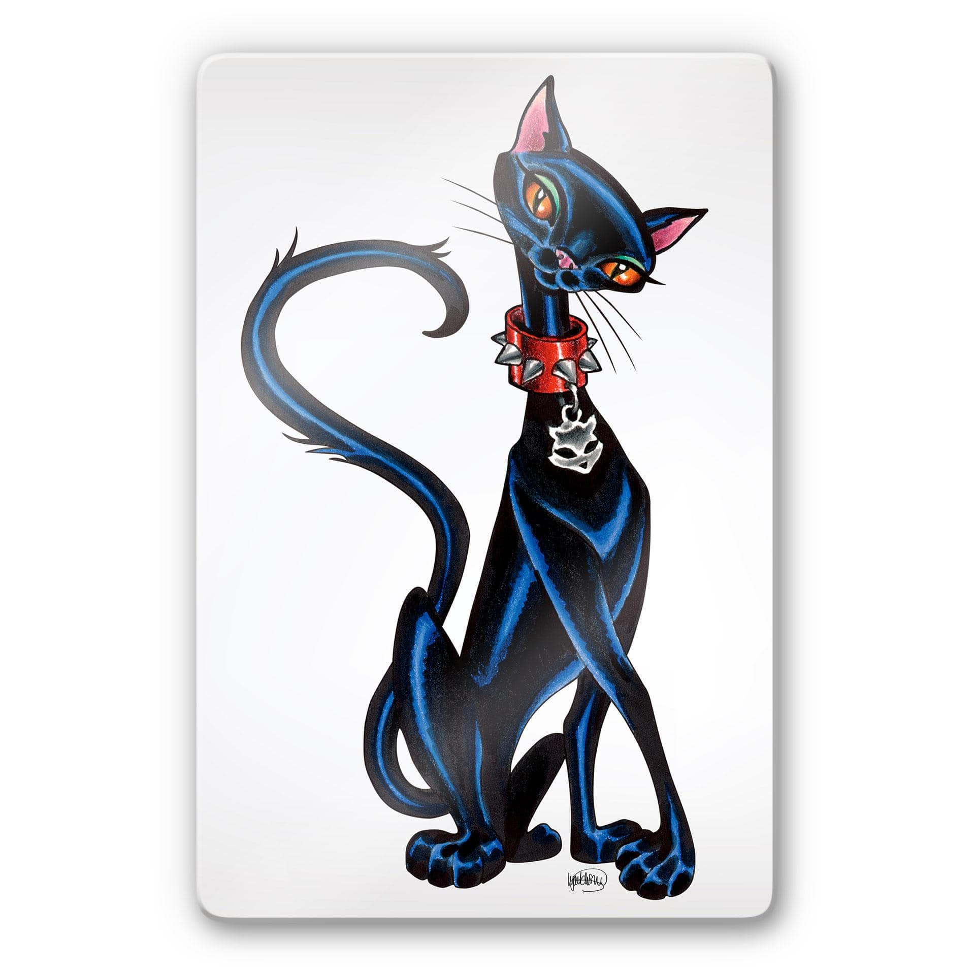 Tableau en verre - LA Ink - Chat siamois