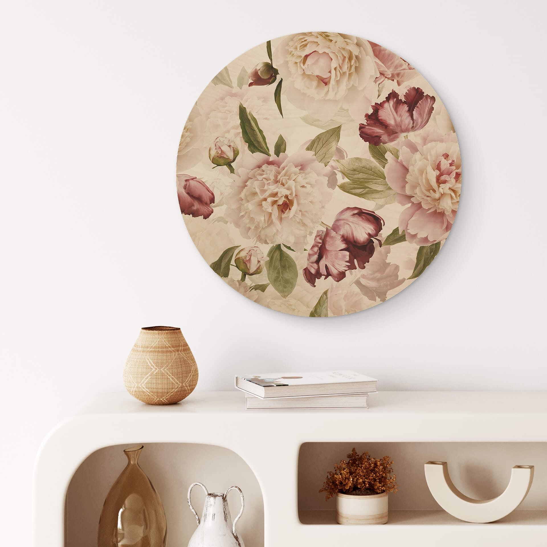 Stampa su legno UN Designs - Vintage tondo