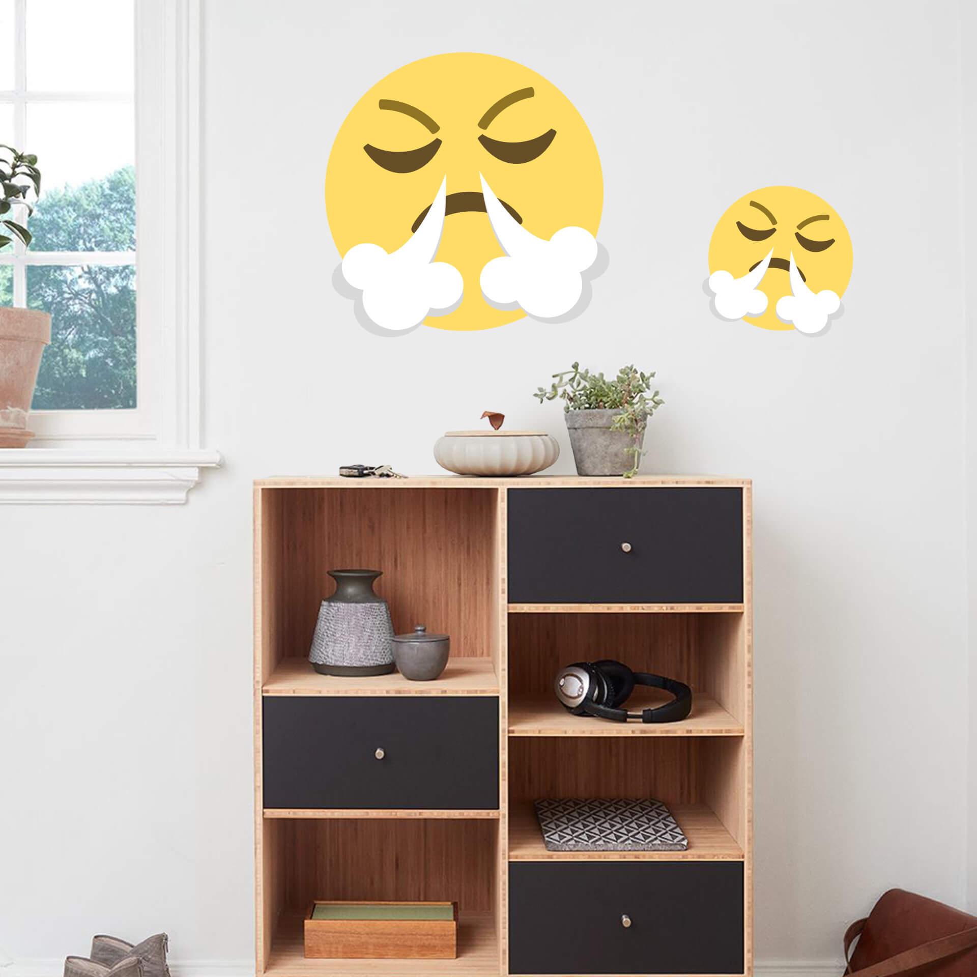 Muursticker Emoji Frustrated Face