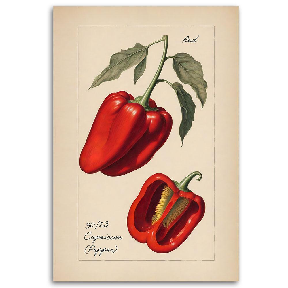 Canvasbillede, Grøntsagshøst Paprika