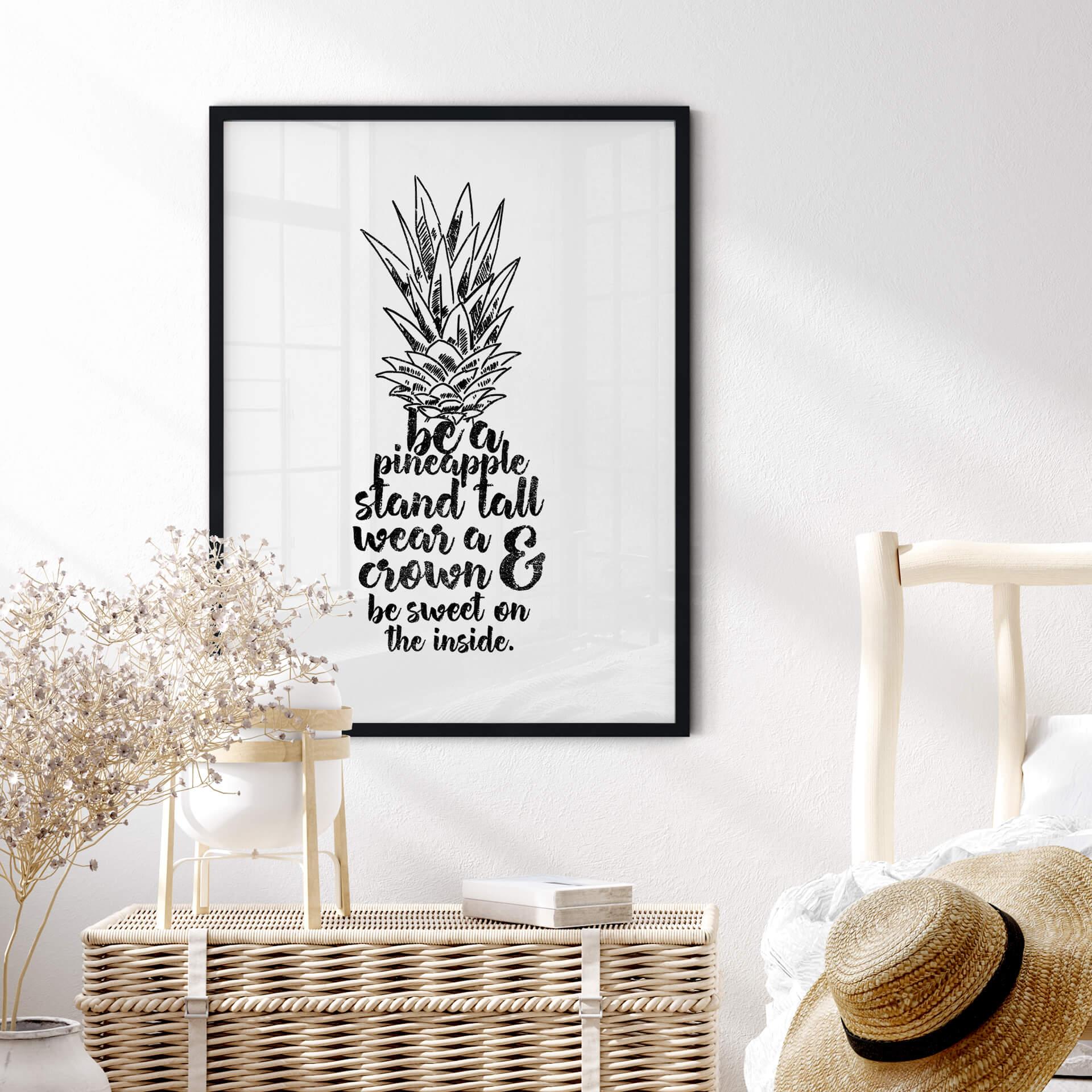 Plakat Bądź ananasem