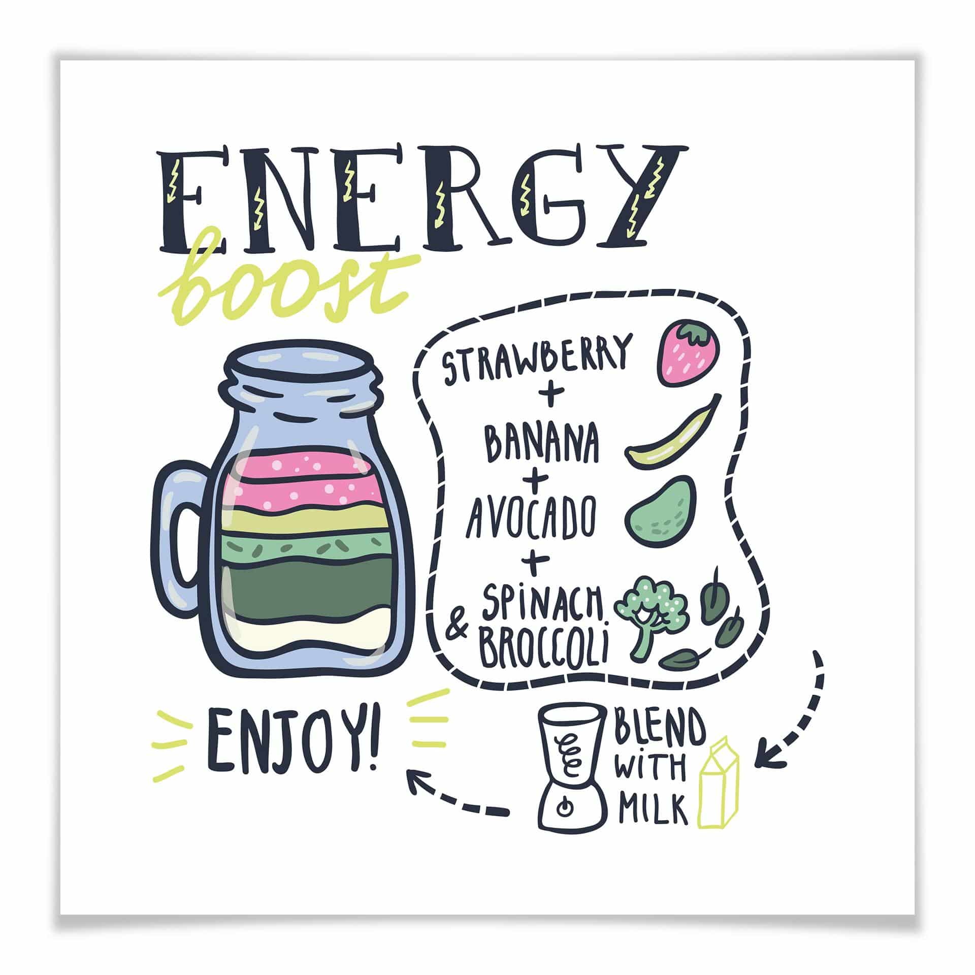 Poster - Energy Boost - carré