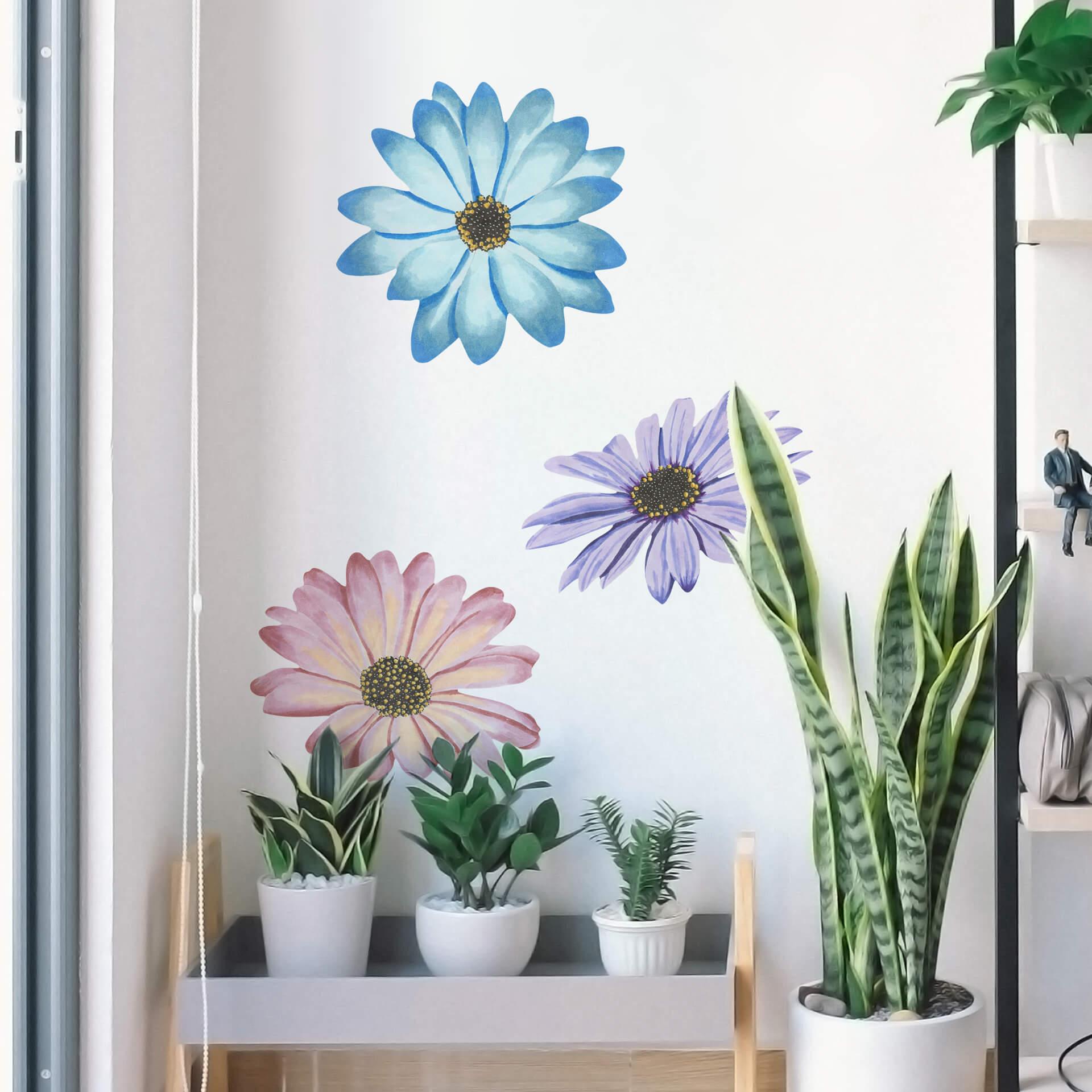 Muursticker Drie Madeliefjes
