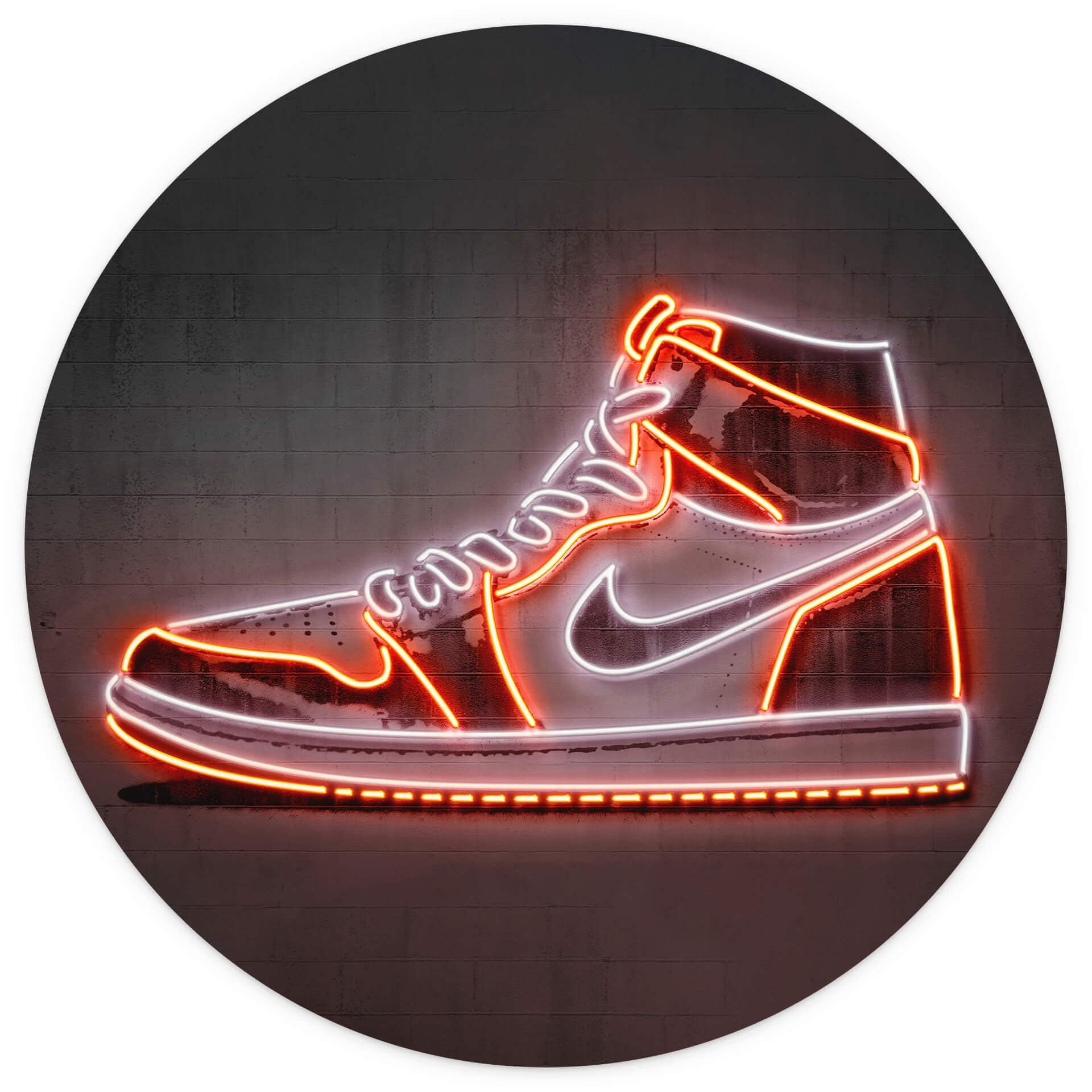 Behangcirkel Mielu - Sneaker - vliesbehang/zelfklevend vliesbehang