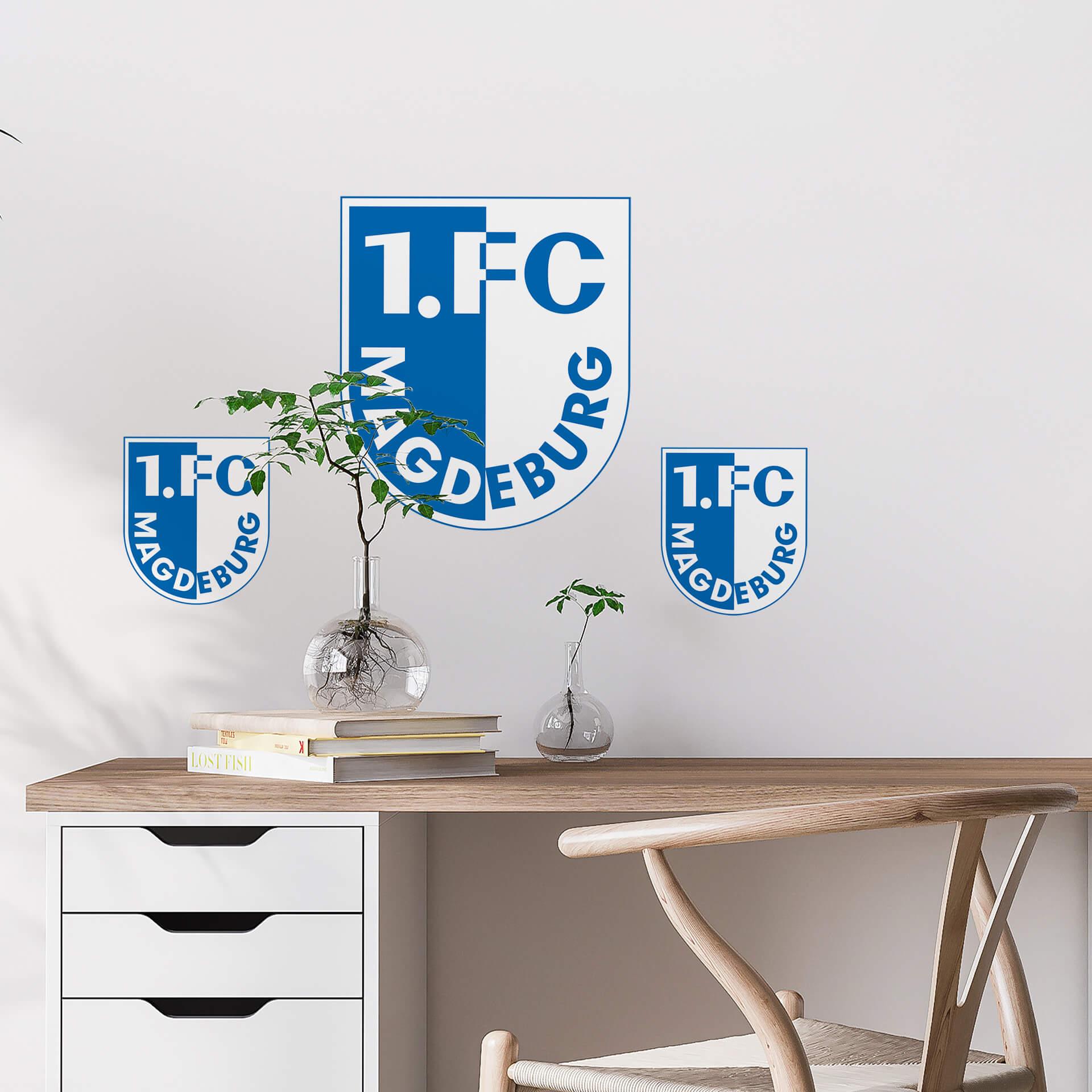 Wall Sticker FC Magdeburg Logo - 48x70 cm
