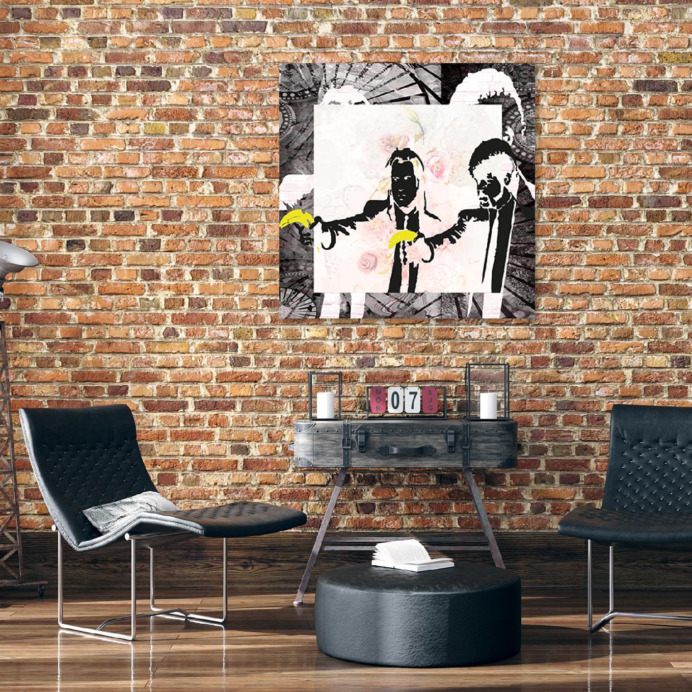 Canvasbillede, Banksy Pulp Fiction