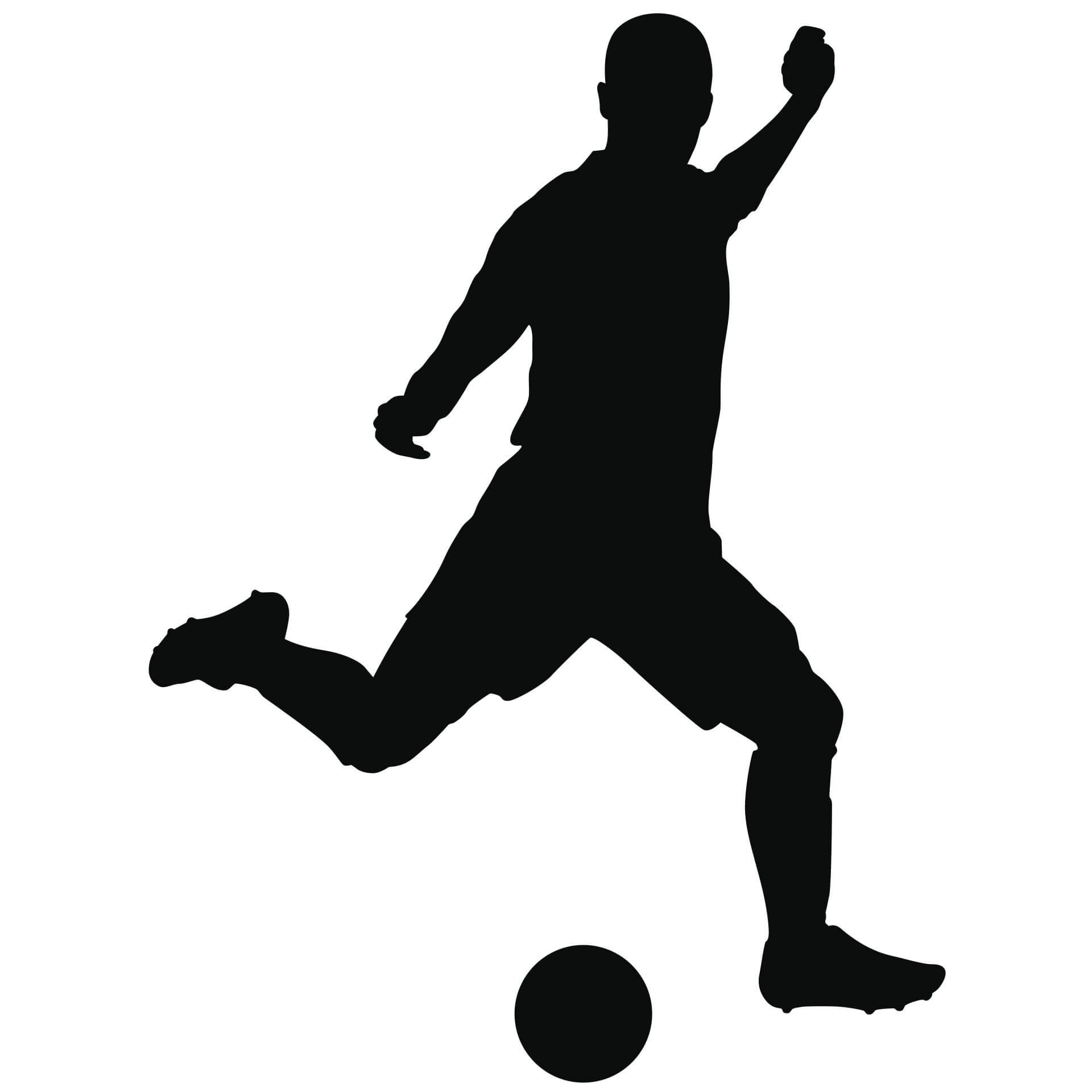Wallsticker Fodboldspiller 1