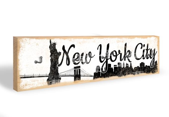 Schlüsselbrett New York City Skyline + 5 Haken