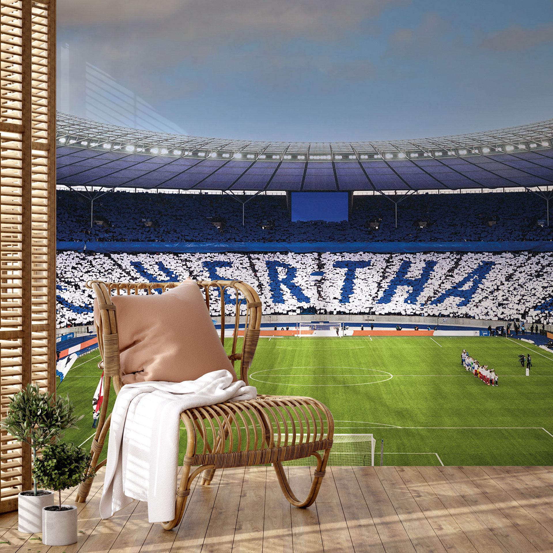 Fotomural Hertha BSC - Hertha choreo en la curva este