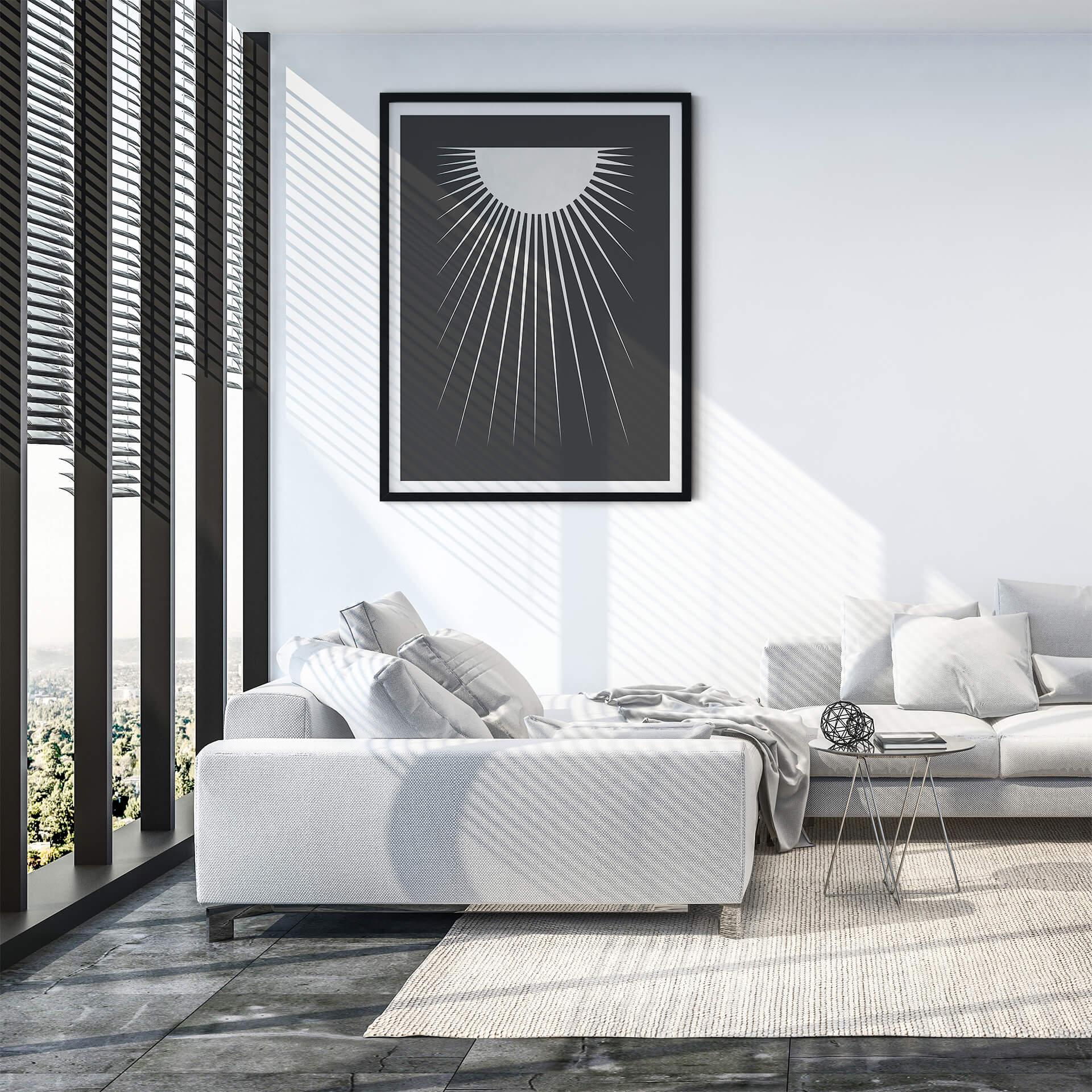 Plakat Orara Studio - Minimalistyczny księżyc