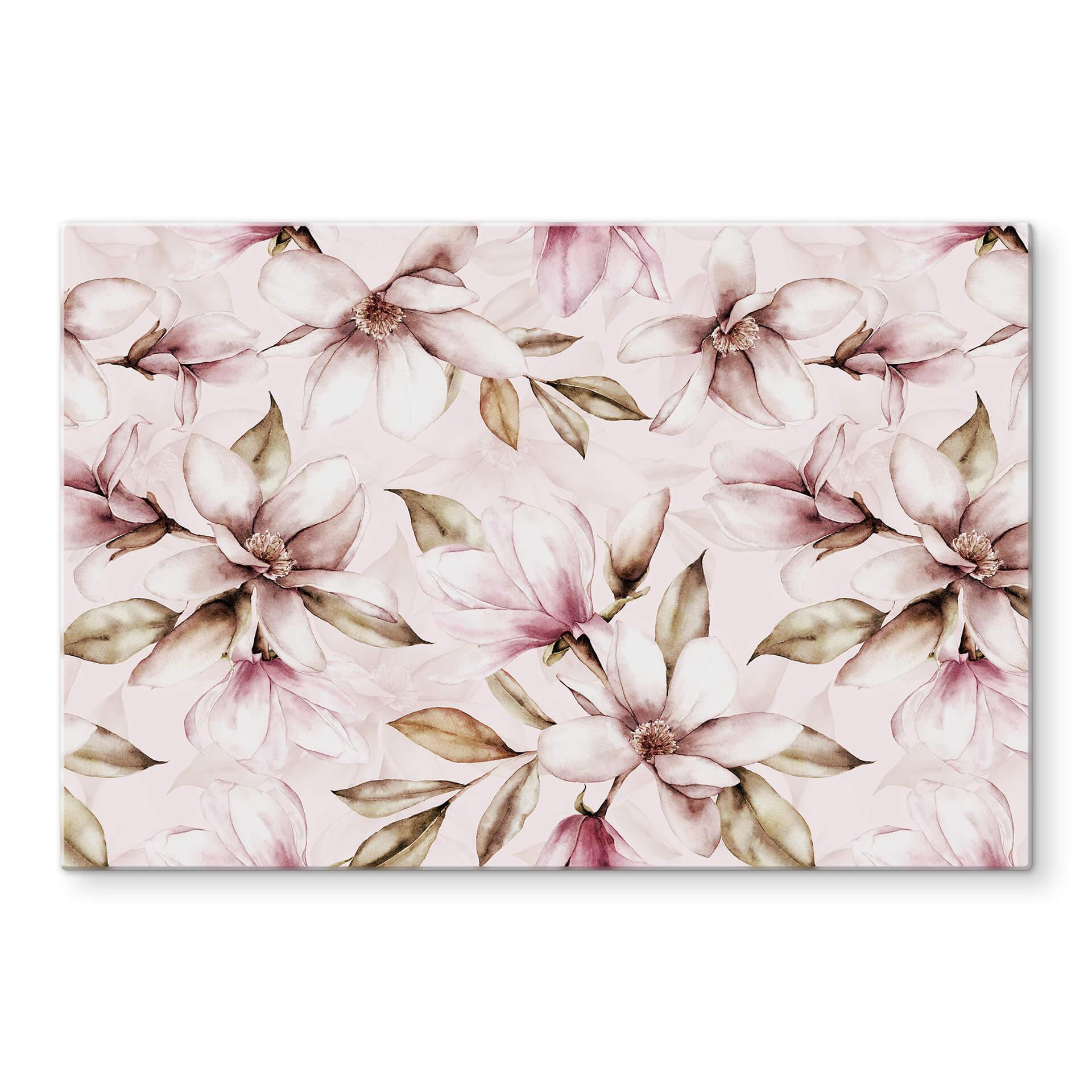 Panel szklany do kuchni UN Designs - Soft Magnolia