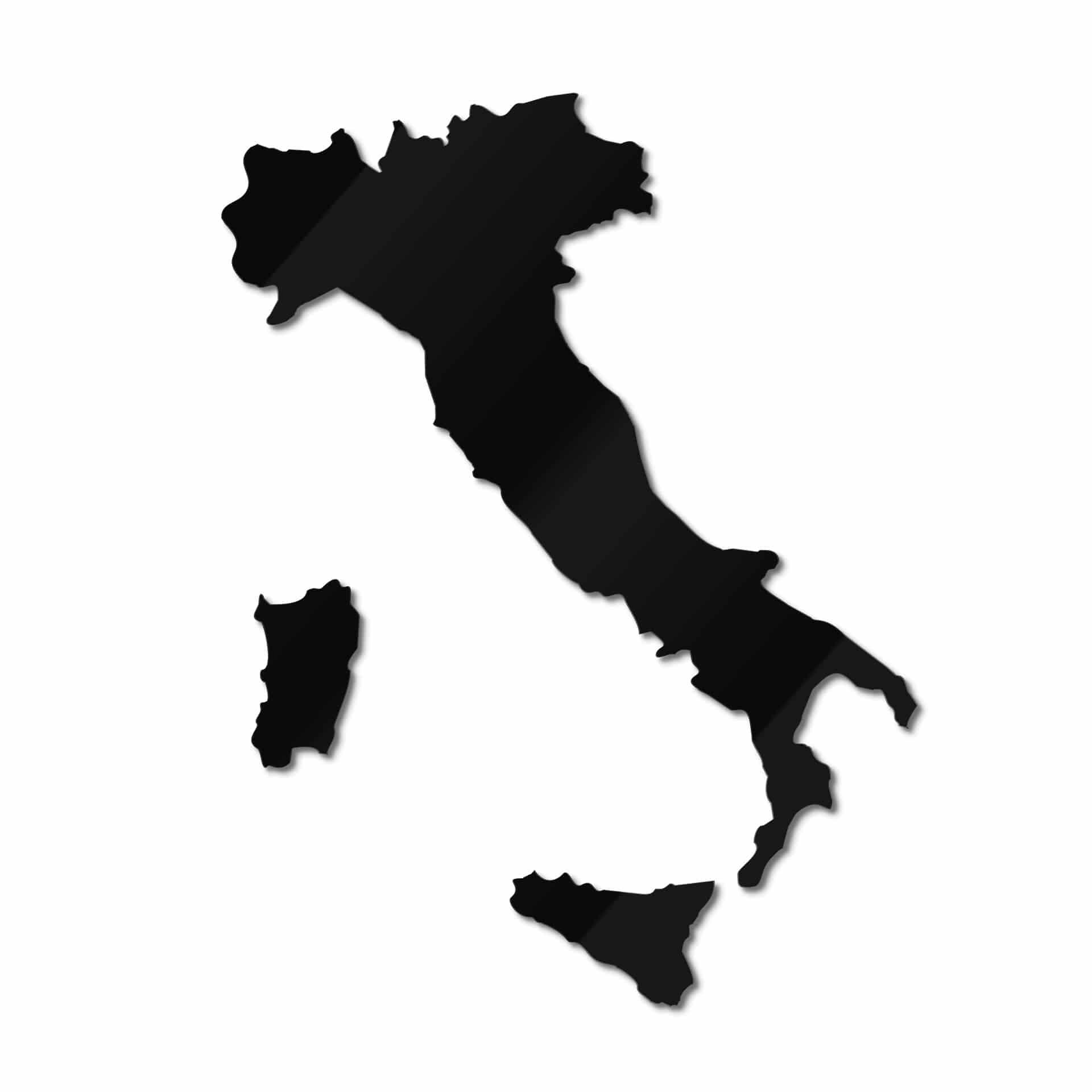 Plexiglas Kaart van Italië