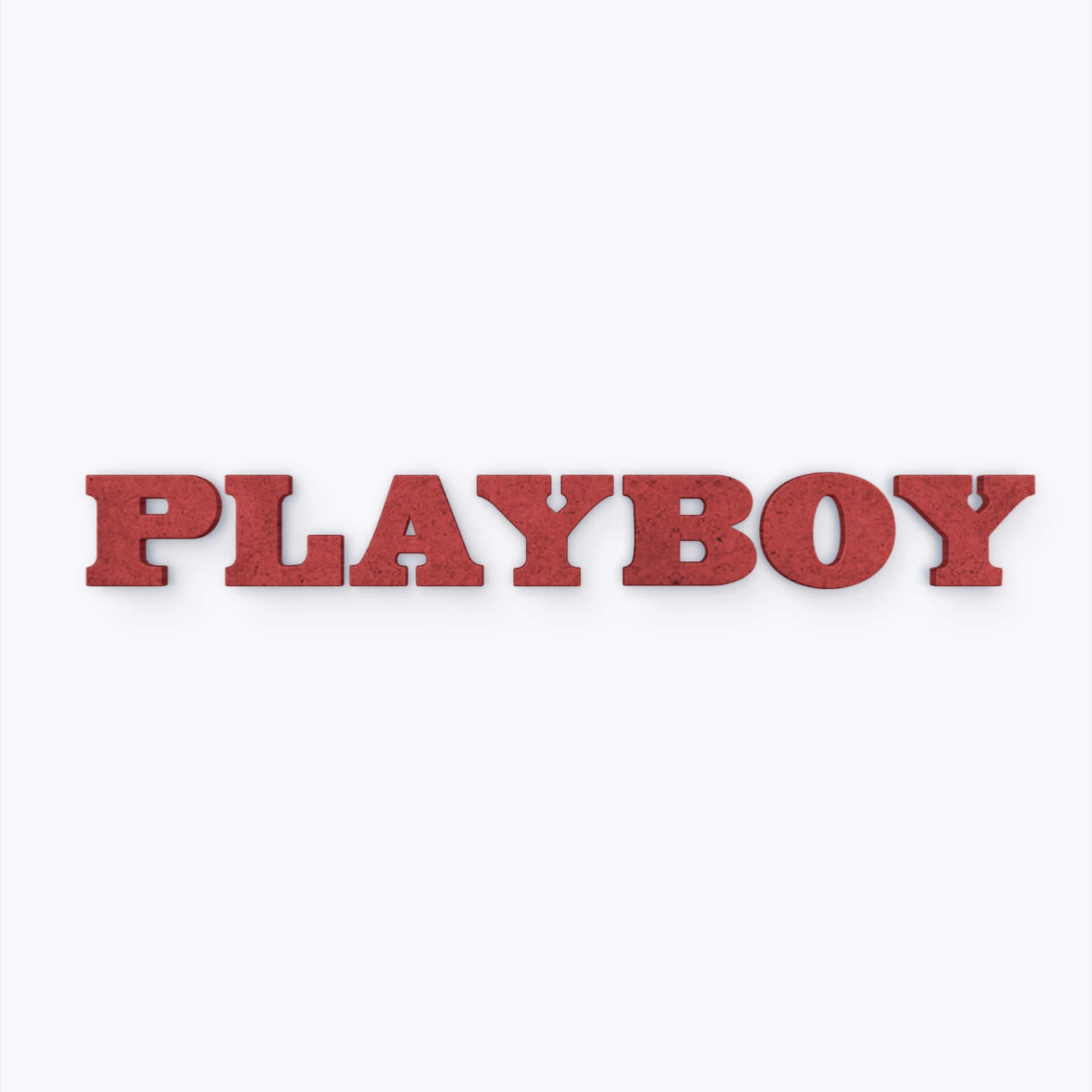 MDF-Letters Playboy