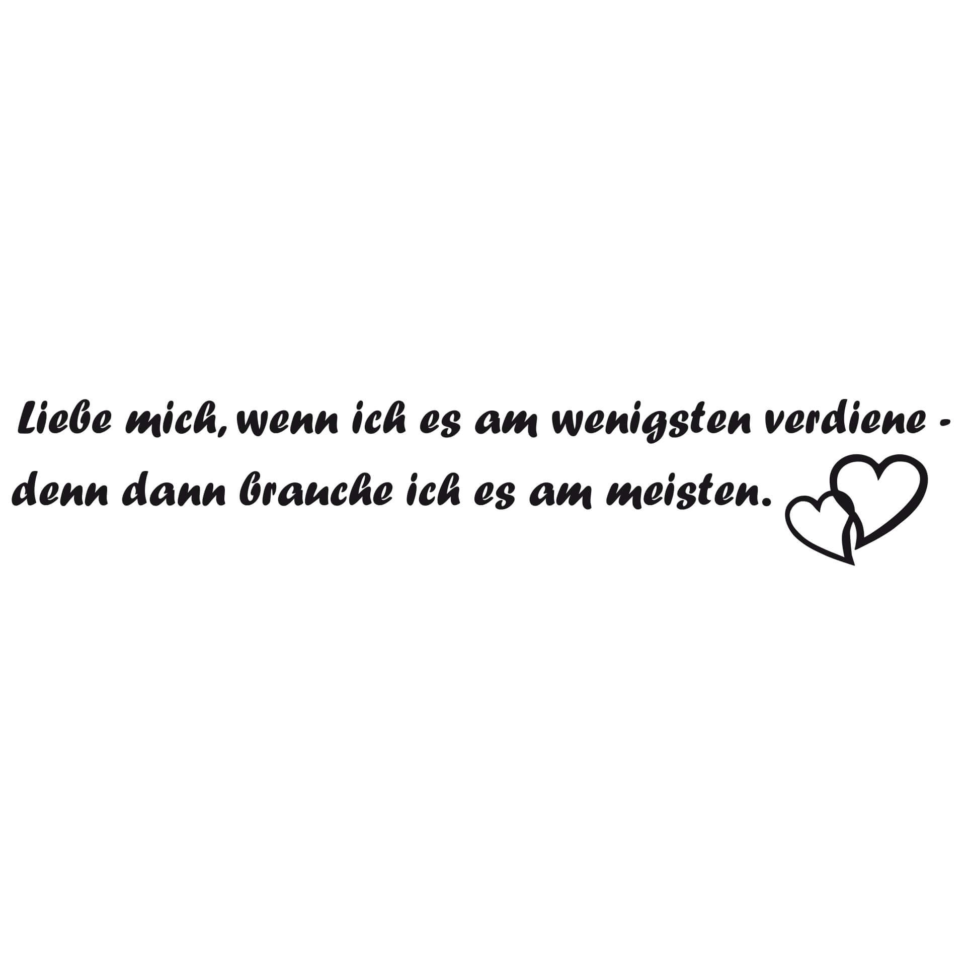 Wandtattoo Liebe mich...