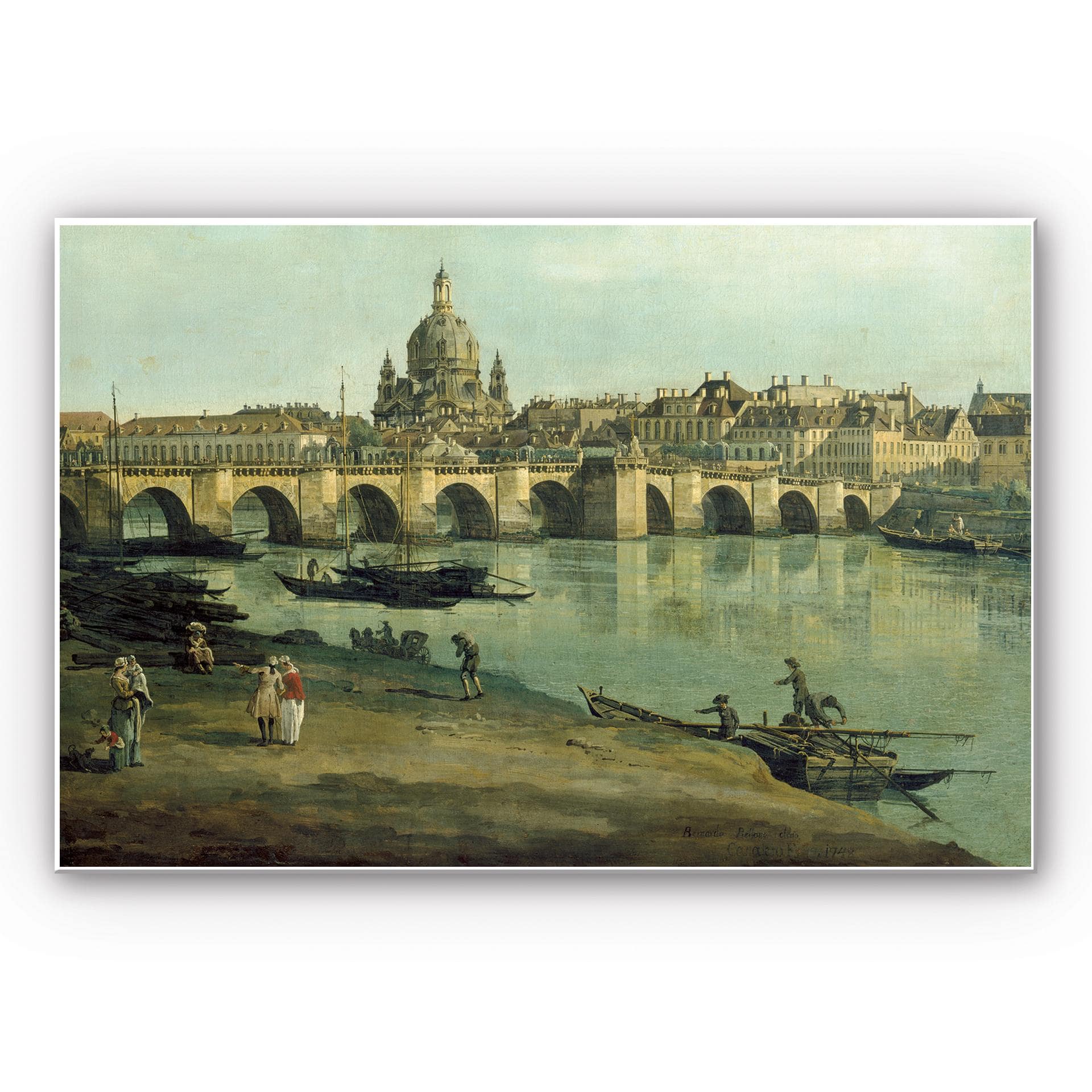 Tableau Forex- Canaletto - Dresde depuis la rive droite de l'Elbe