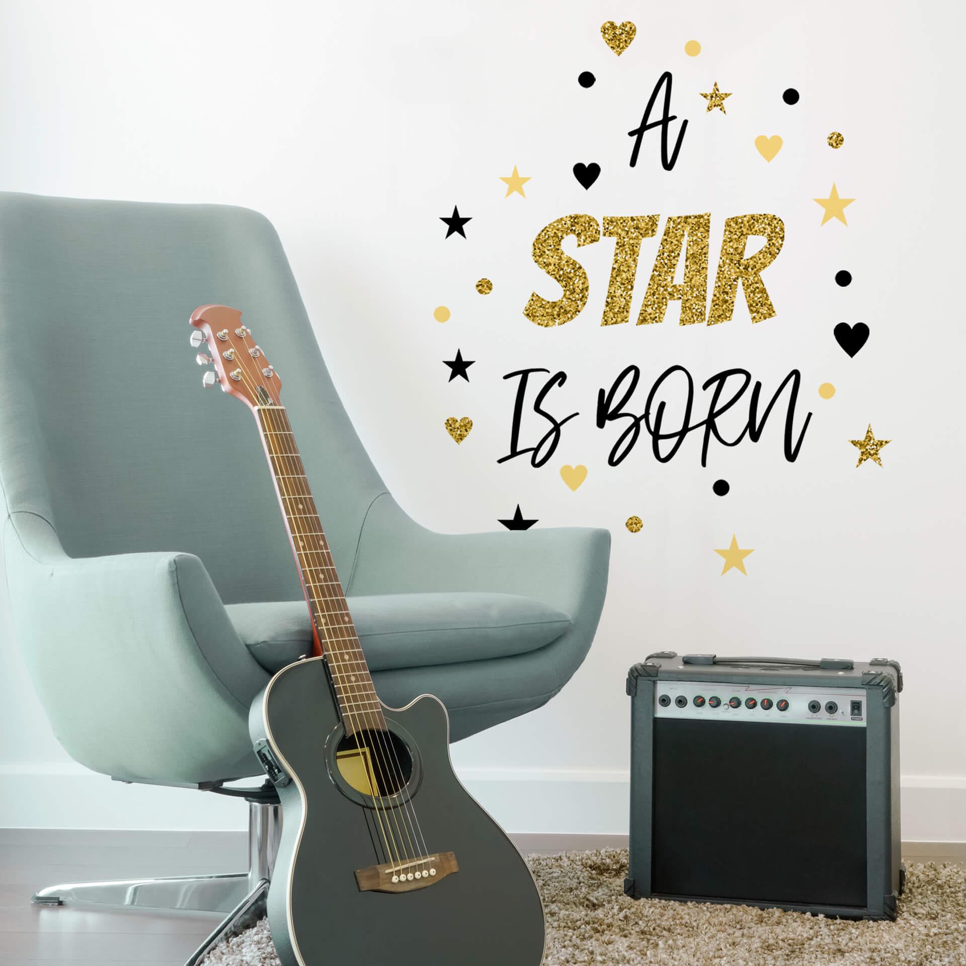 Wandtattoo A star is born