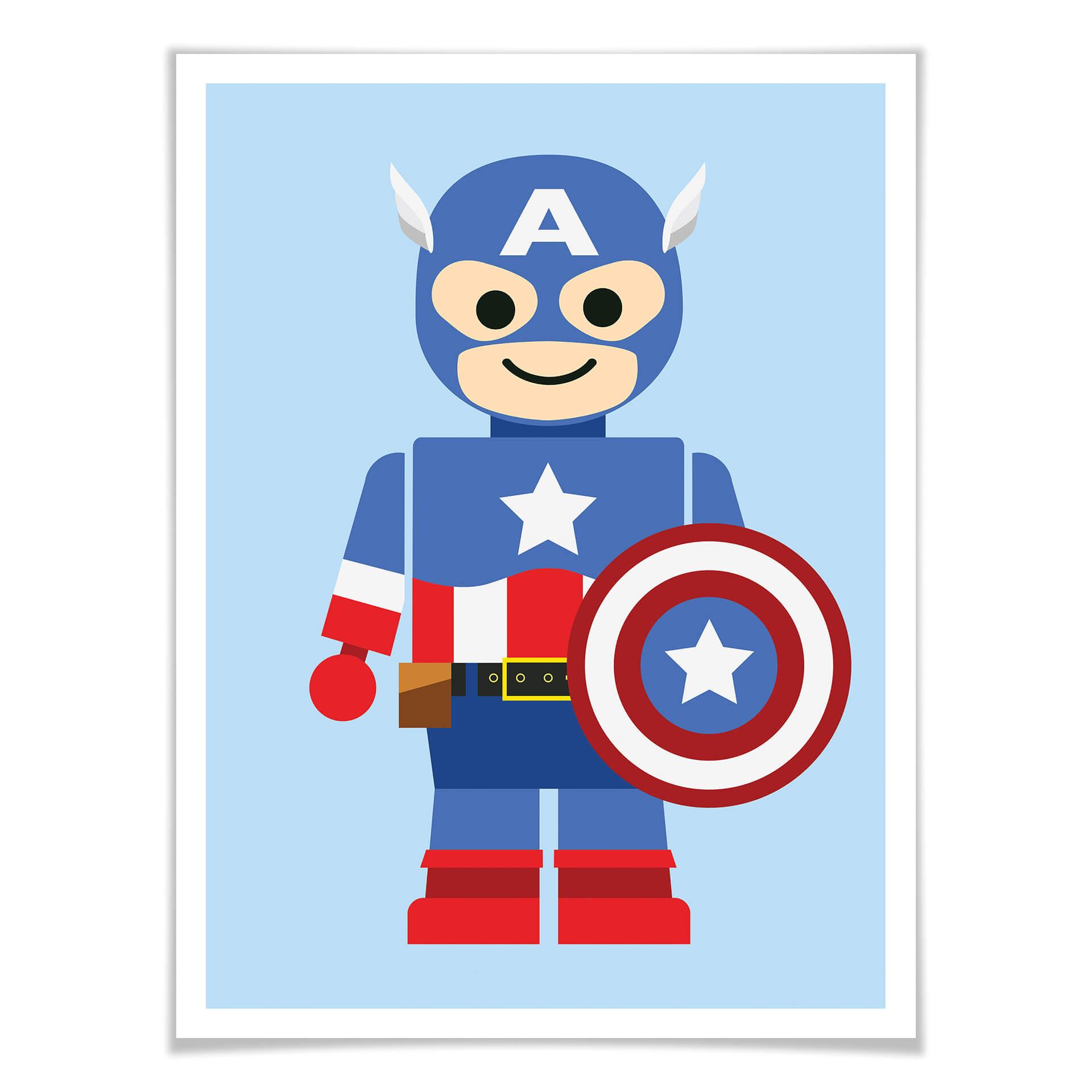 Plakat - Gomes - Captain America legetøj