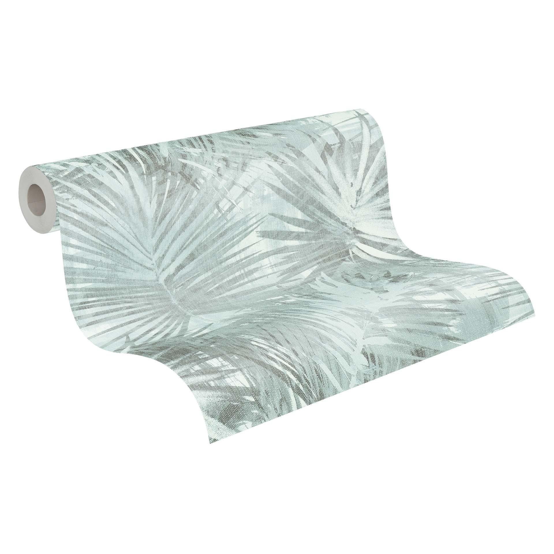 Carta da parati in tessuto non tessuto Hygge blu, verde