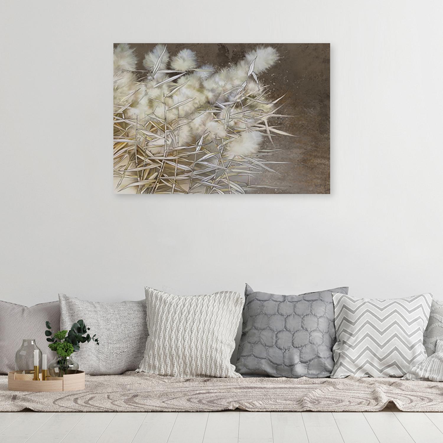 Canvasbillede, Boho pampasgræs