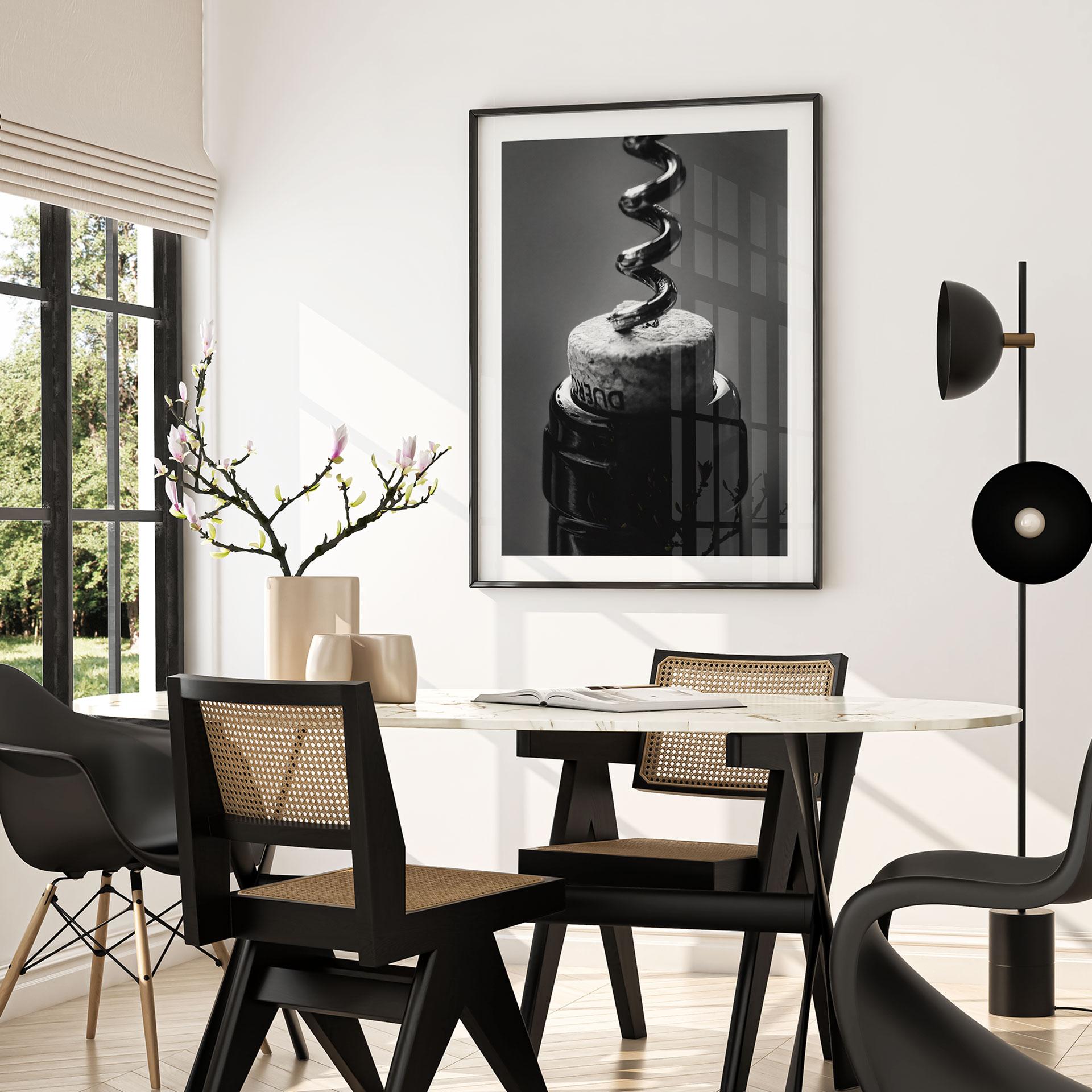 Plakat Vin med proptrækker - Pictufy Studio
