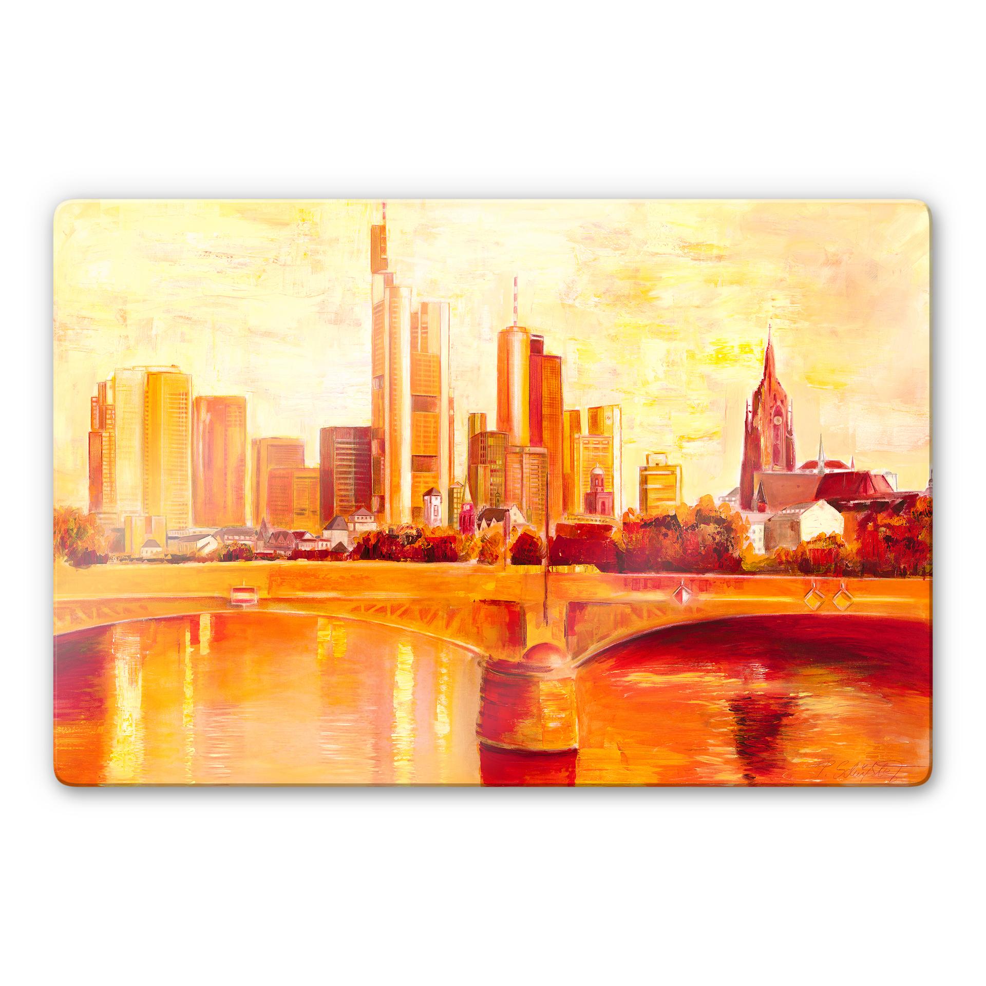 Glasbillede - Schüßler - Frankfurt skyline