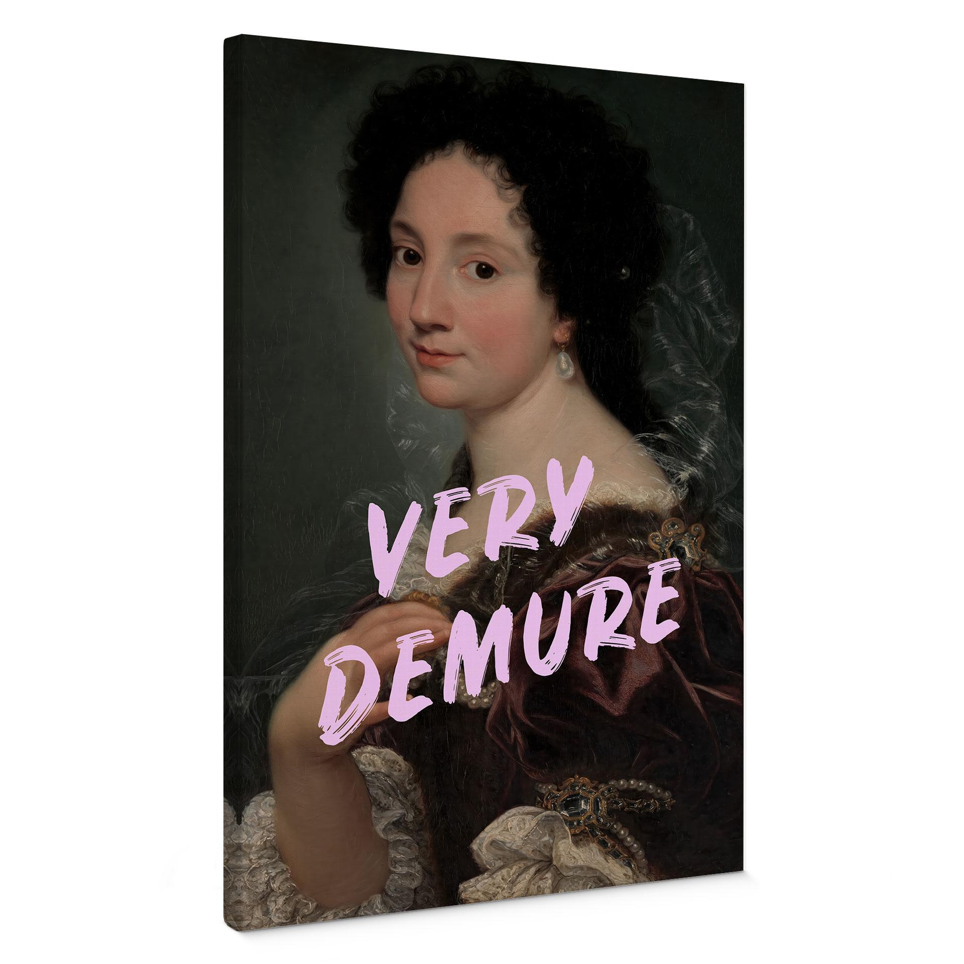 Canvasbillede Baroque Beauty: Very Demure - Grace Digital Art