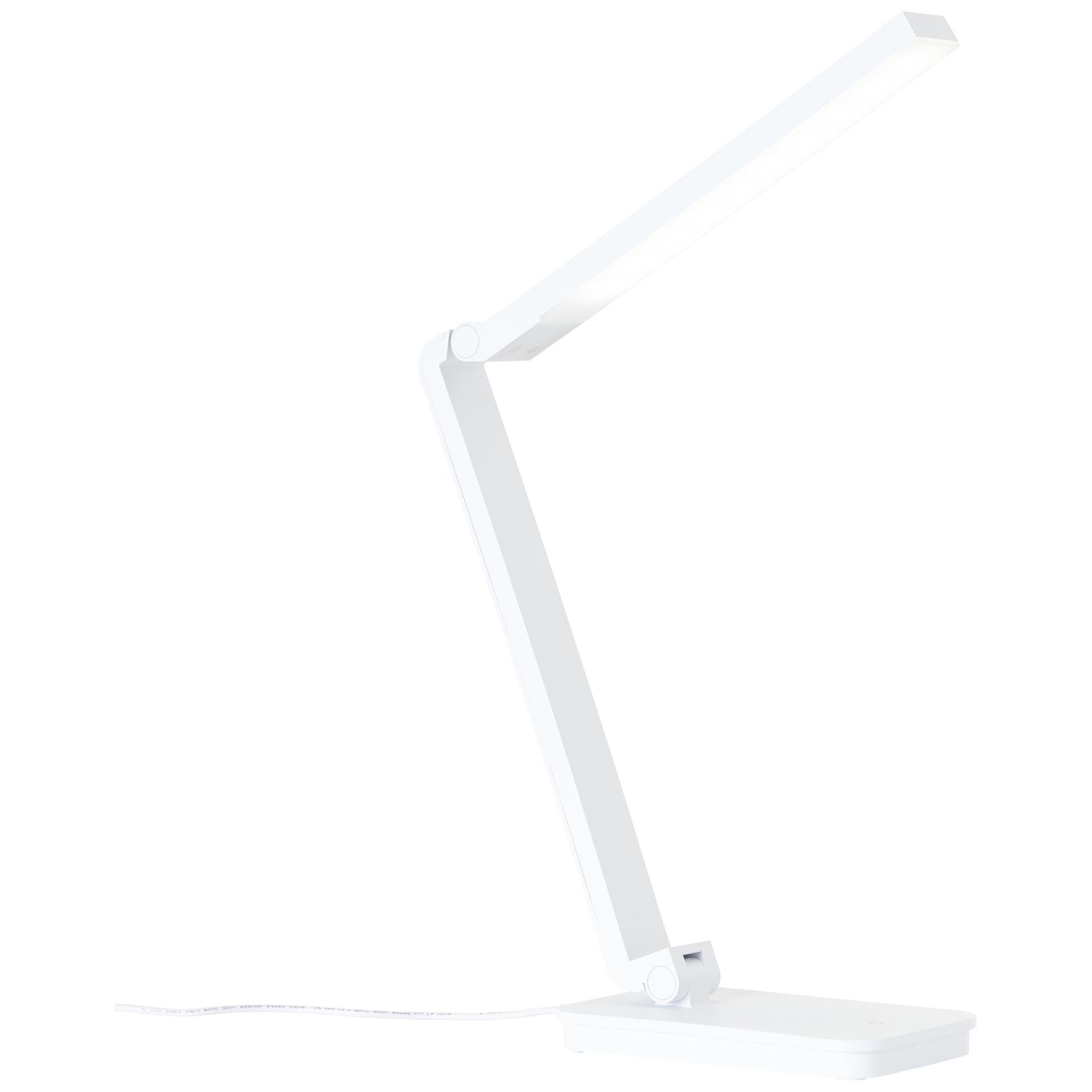 Tischleuchte Romy, weiß, 60,5 x 10,5 cm, Tischlampe, dimmbar