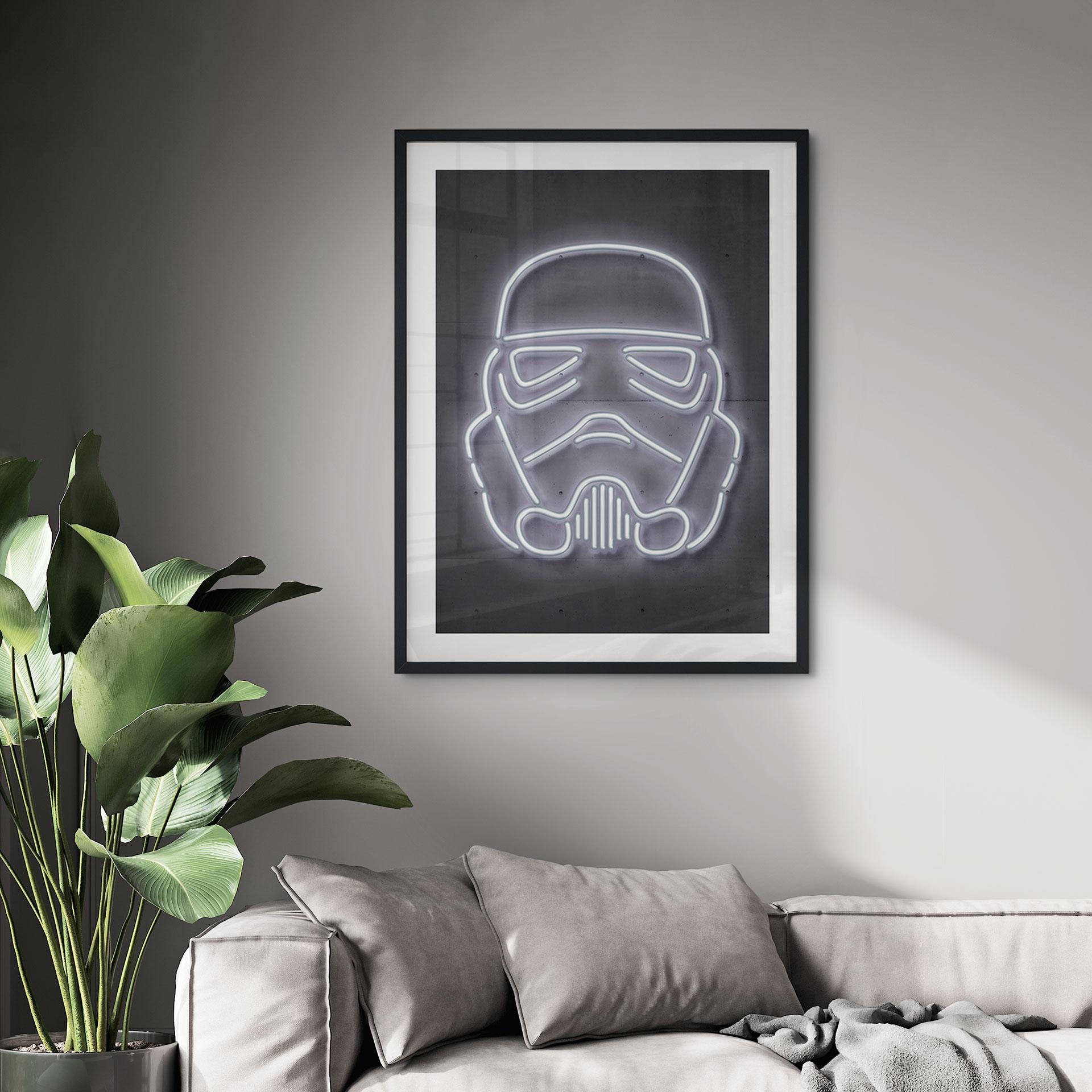 Póster del casco del soldado de asalto - Mielu