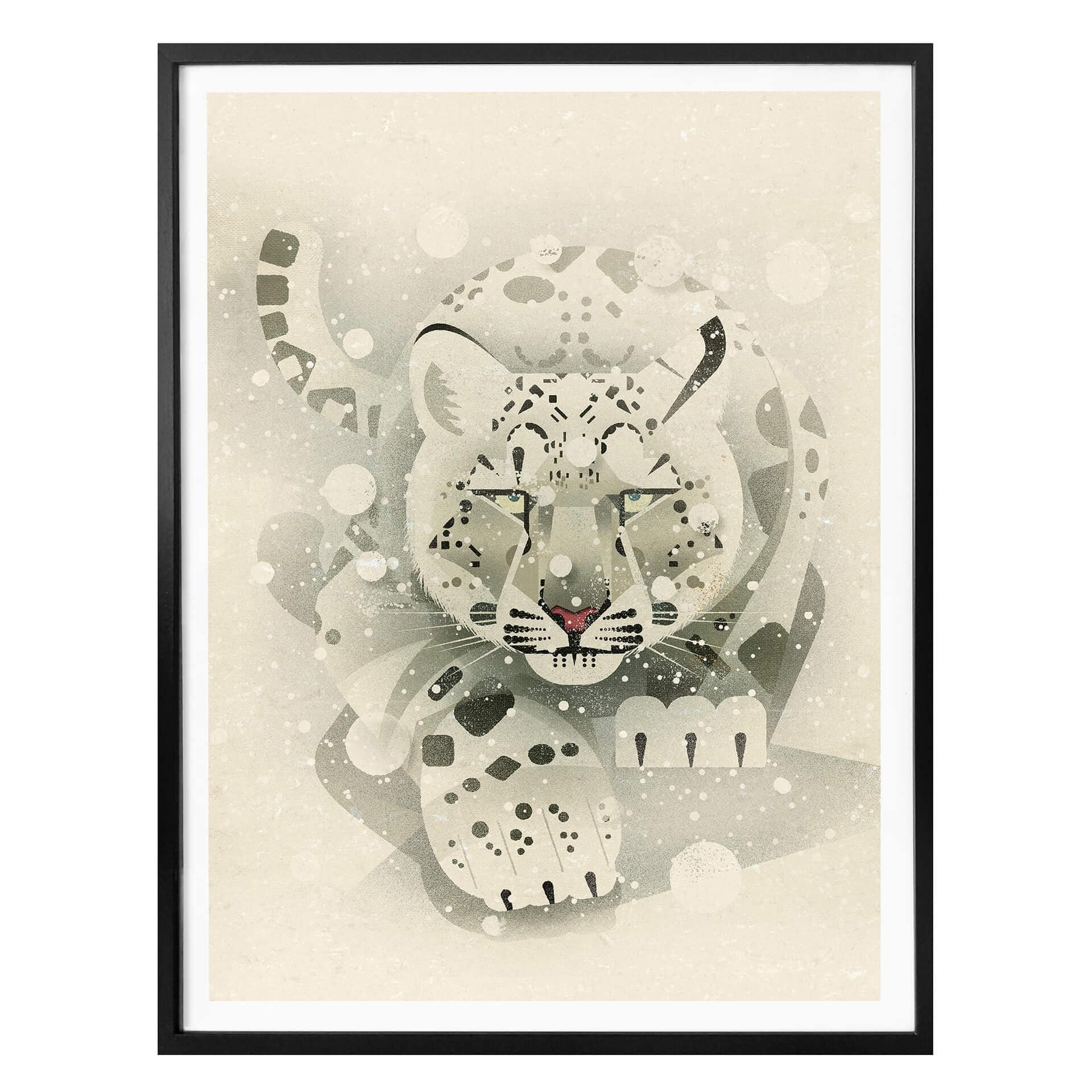 Plakat - Braun - Snow Leopard