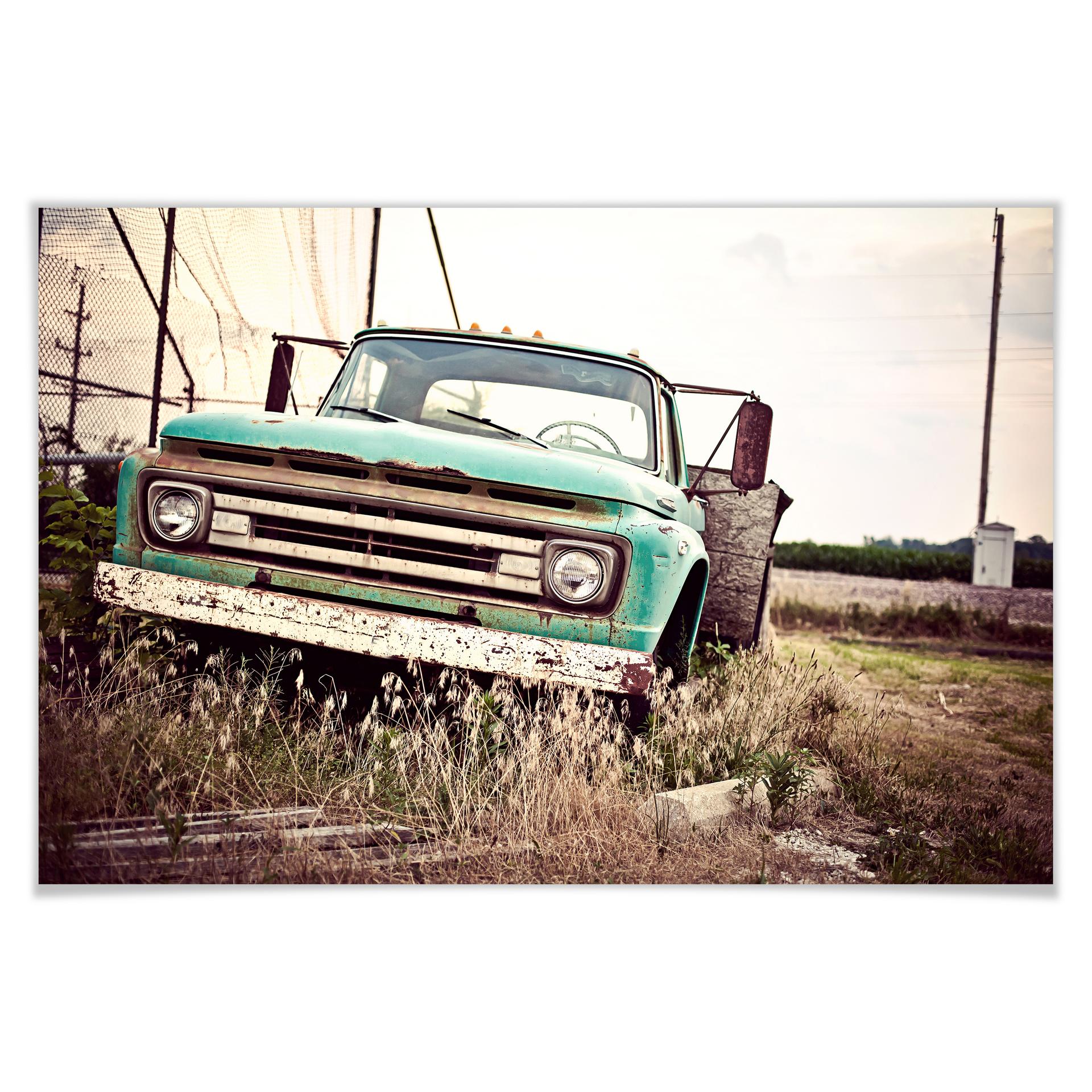 Poster - American rusted Truck