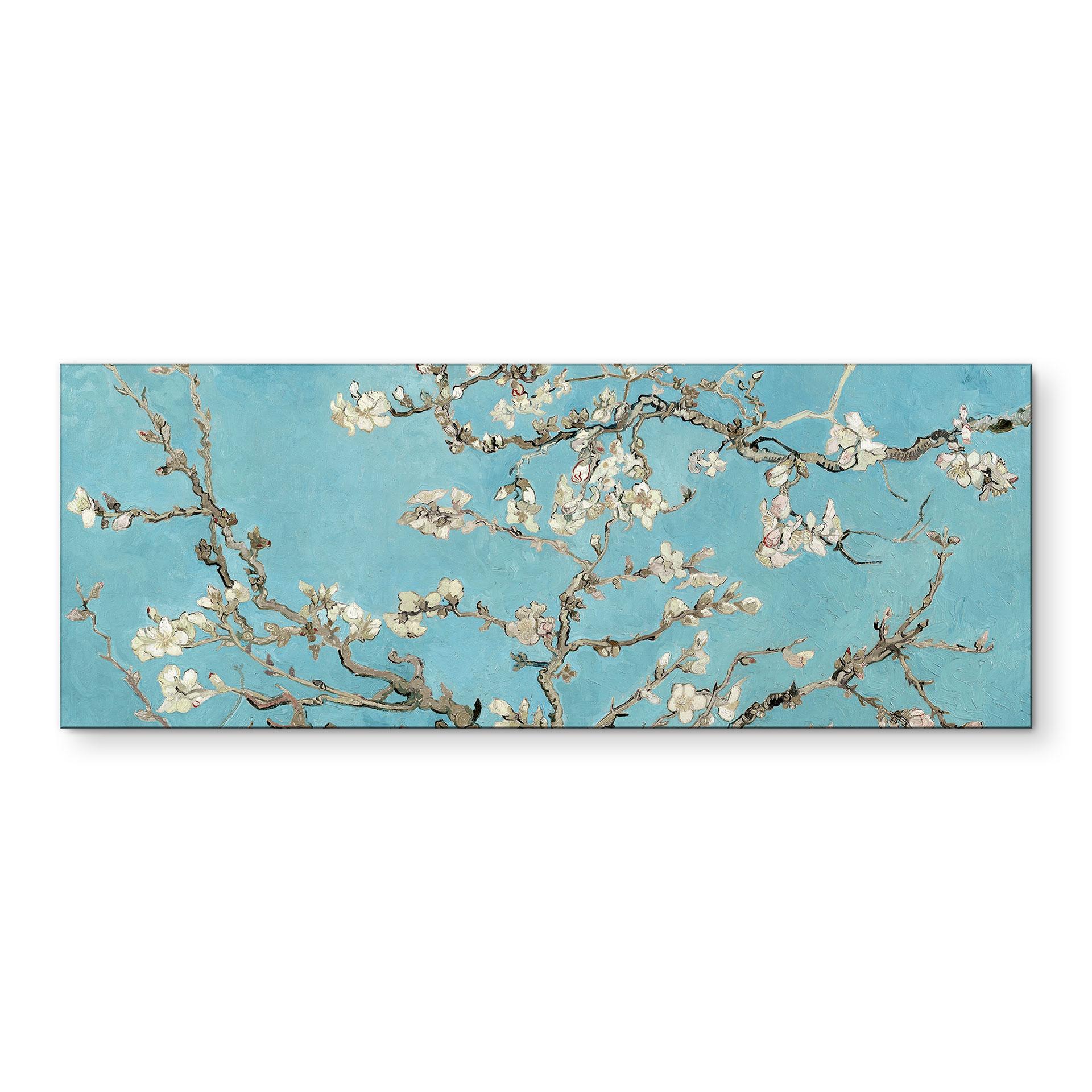 Wandbild van Gogh - Mandelblüte - Panorama - Alu-Dibond