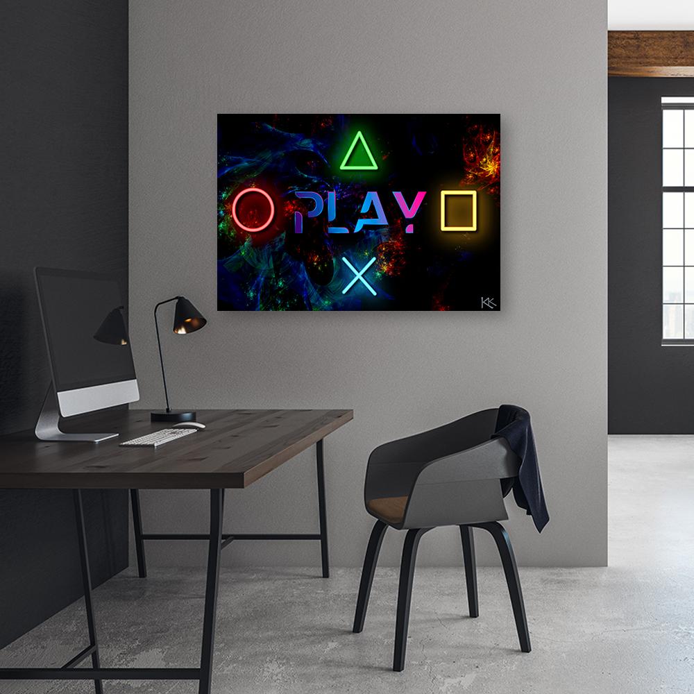 Canvasbillede, Spilkonsol gamer controller