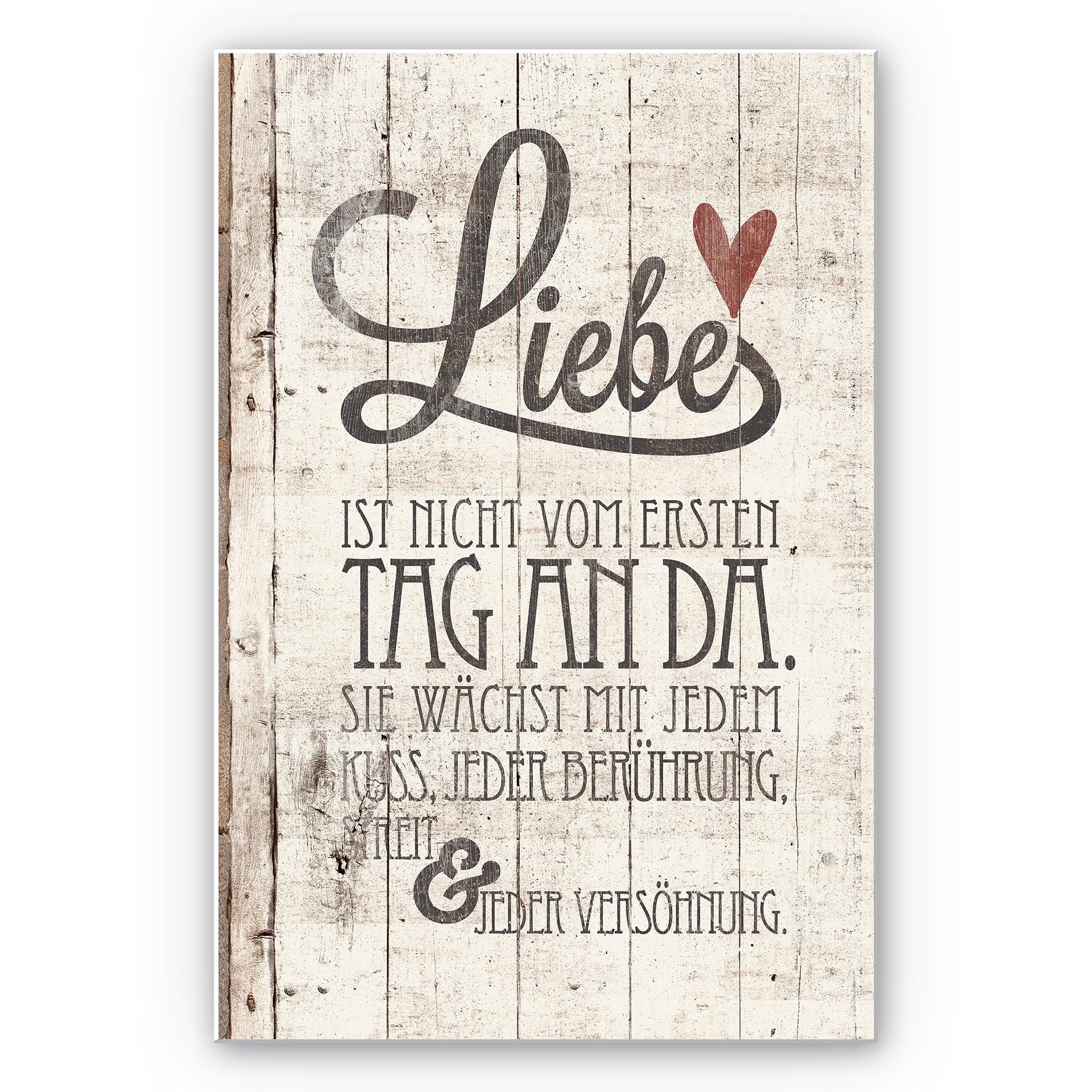 Wandbild Liebe ist nicht vom ersten Tag an da