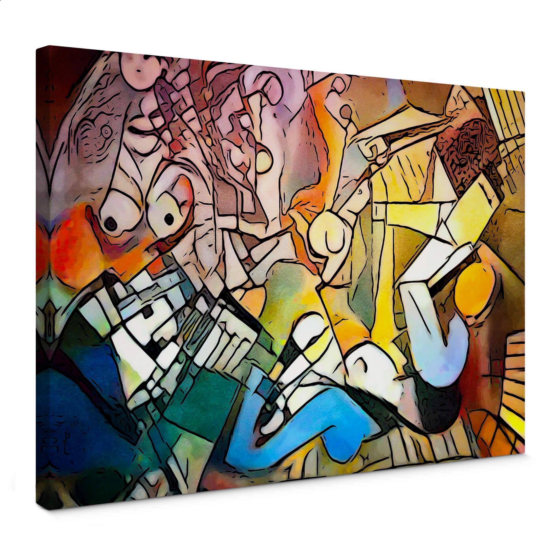 Canvastavla Zamart - Hyllning till Picasso - Kvinnorna