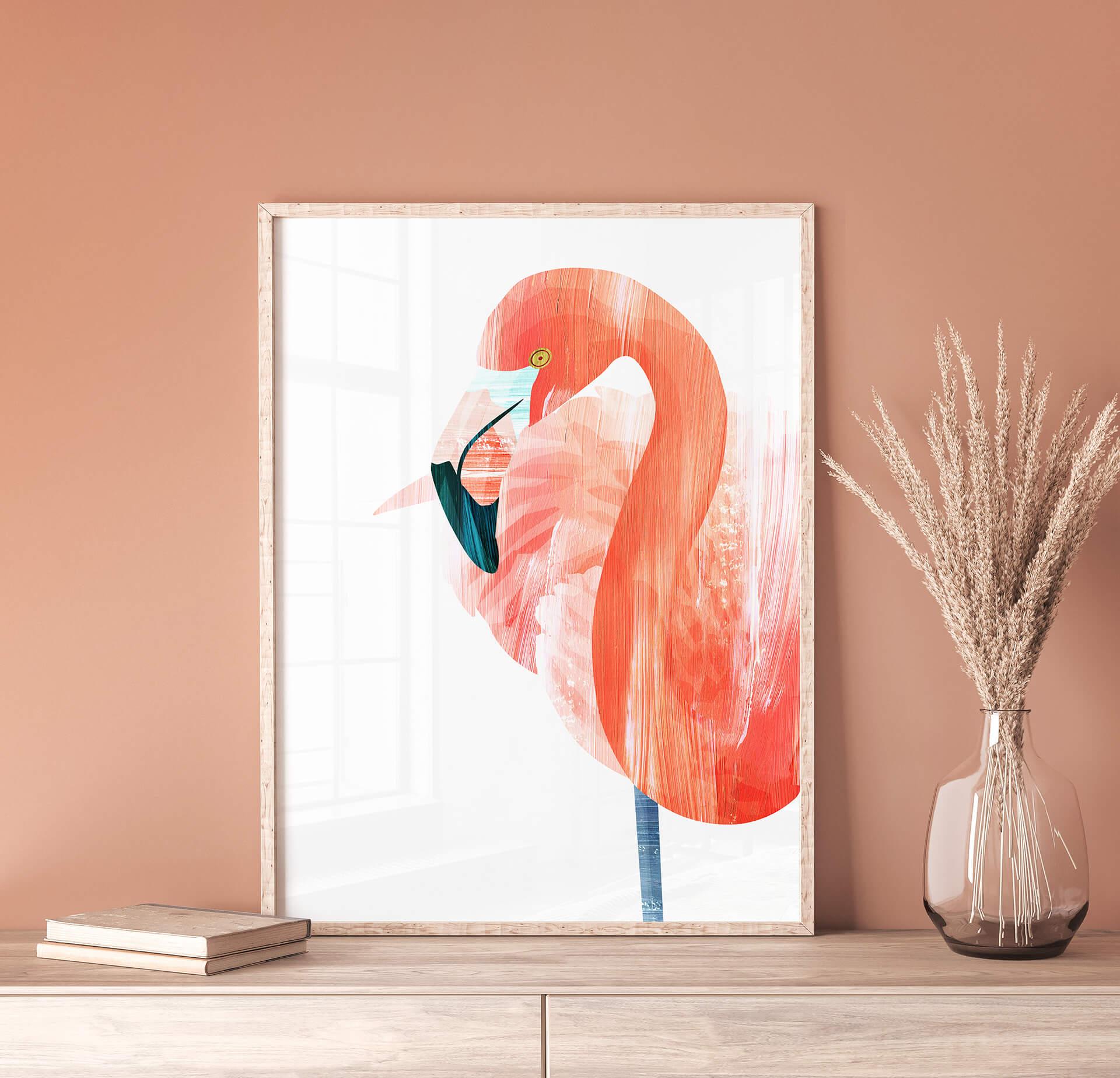 Póster Goed Blauw - Flamenco rosa