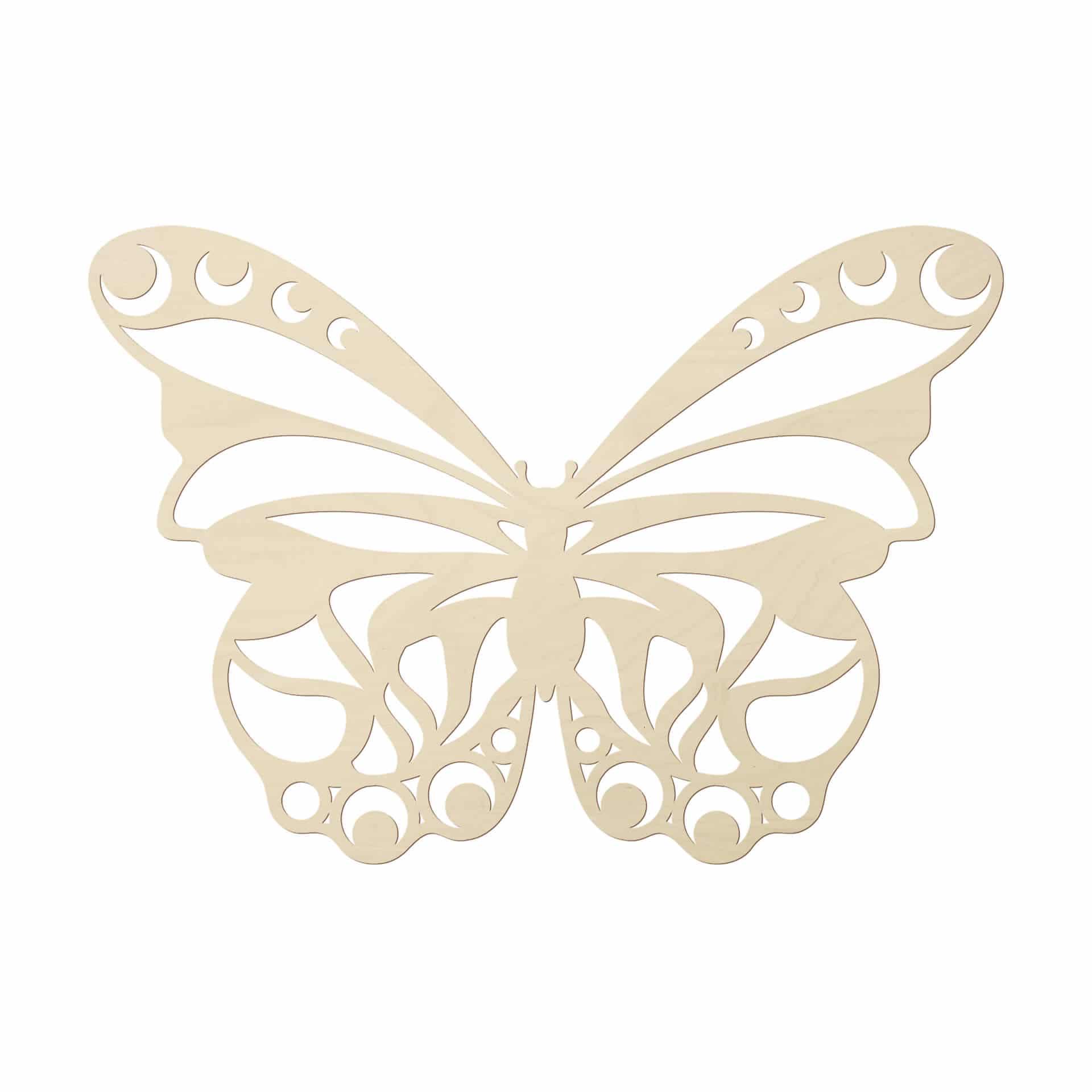 Decoro in legno origami - Farfalla