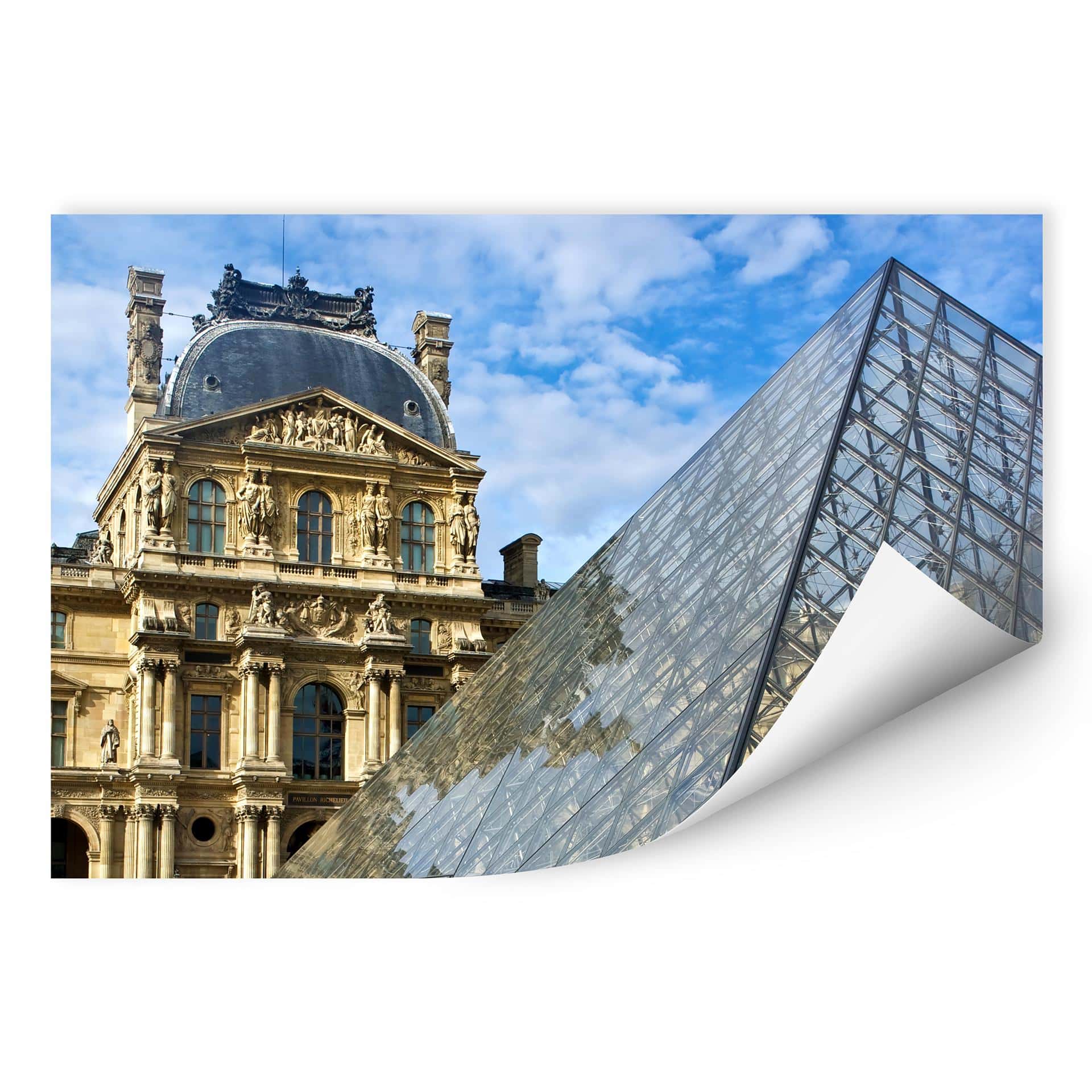 Muurprints Het Louvre