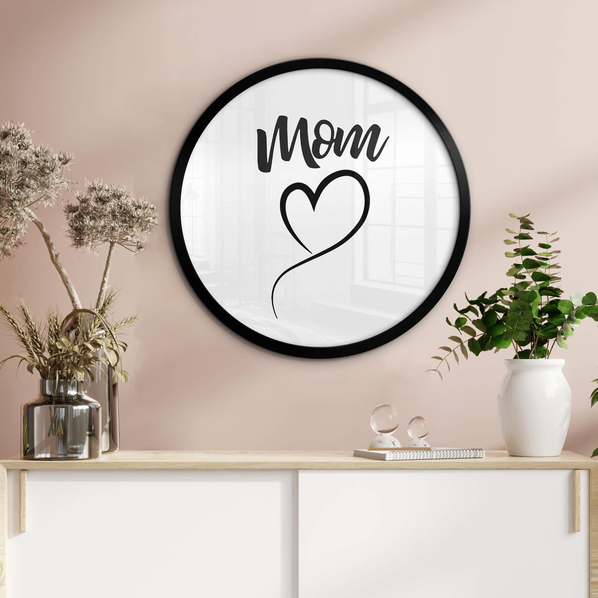 Plakat Mama Serce - Okrągły