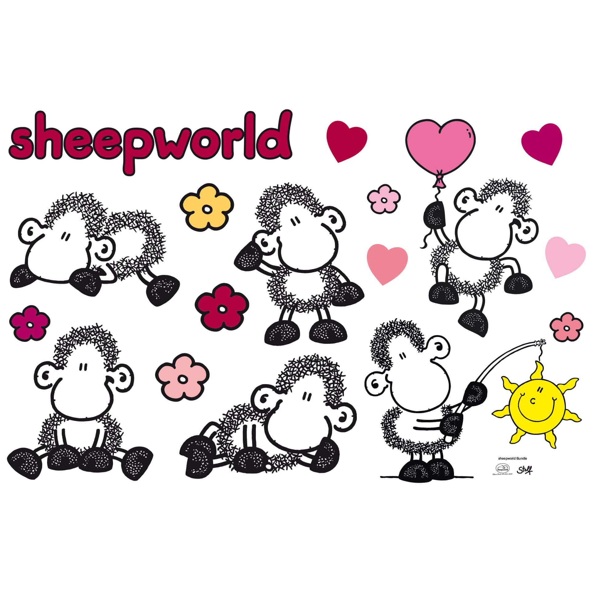 Wandtattoo sheepworld Set