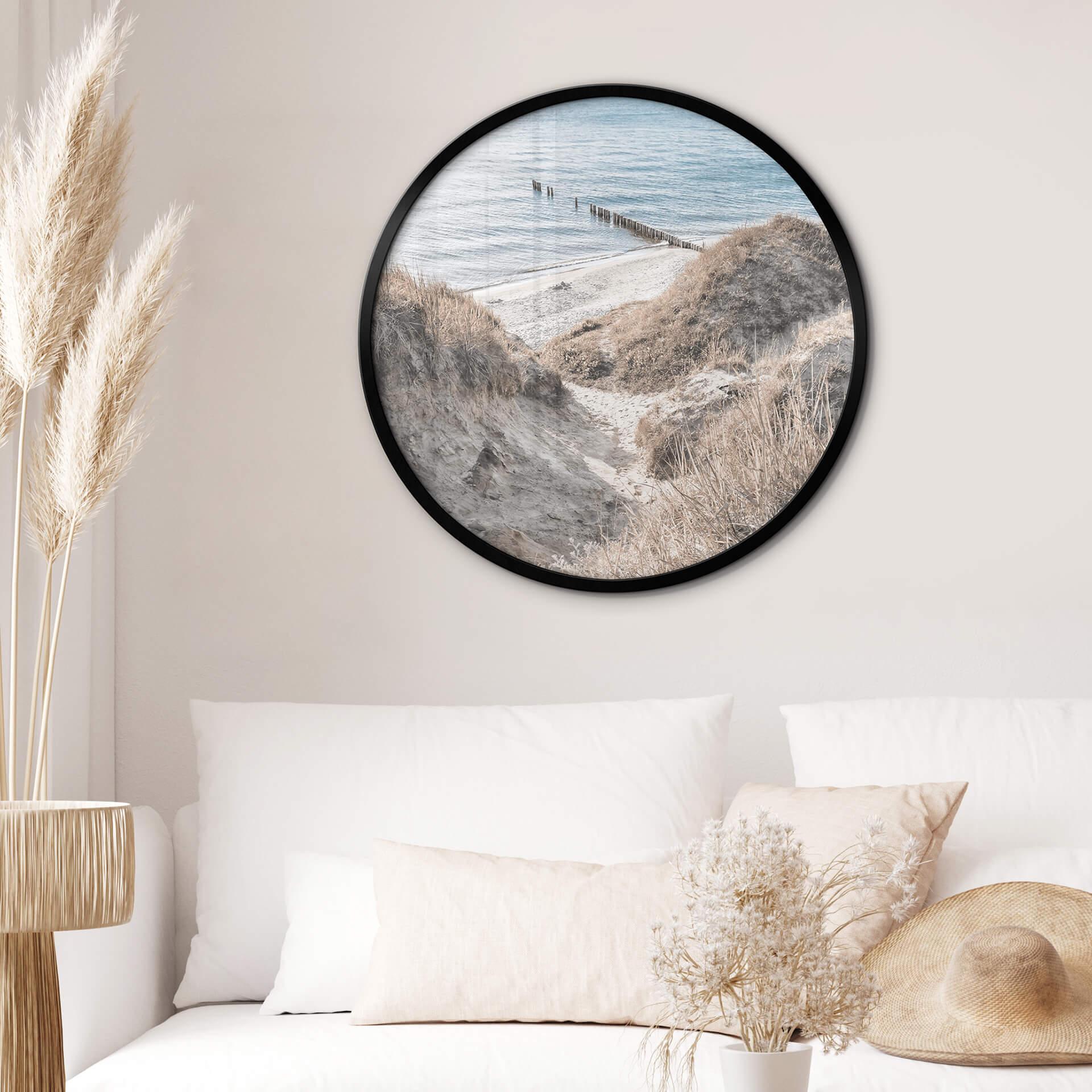 Póster Experiencia en la naturaleza en las pintorescas dunas del Mar Báltico - Redondo